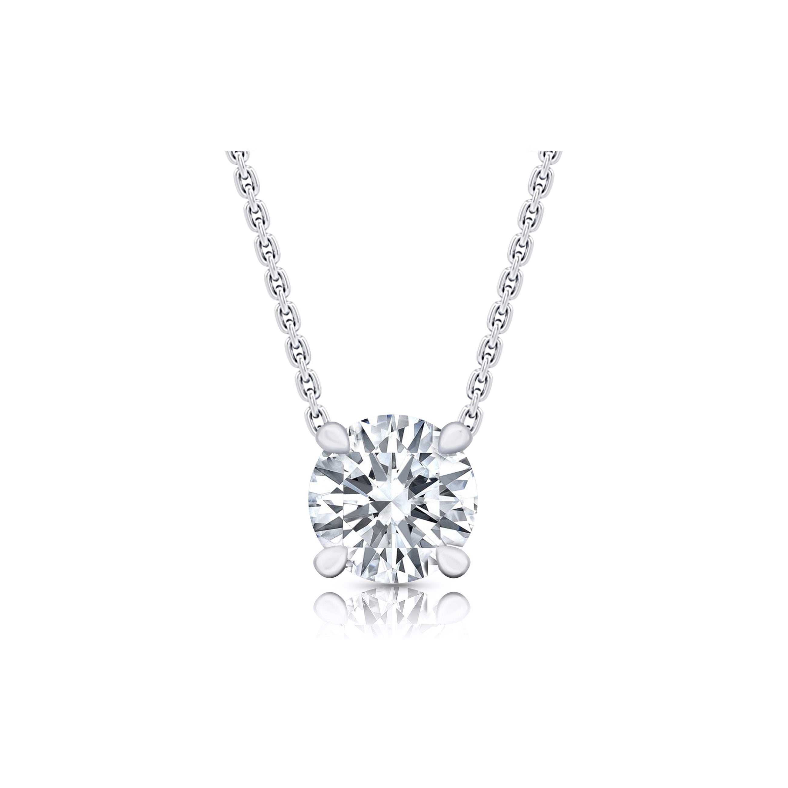 Chelsea Lab Diamond Round Brilliant Pendant