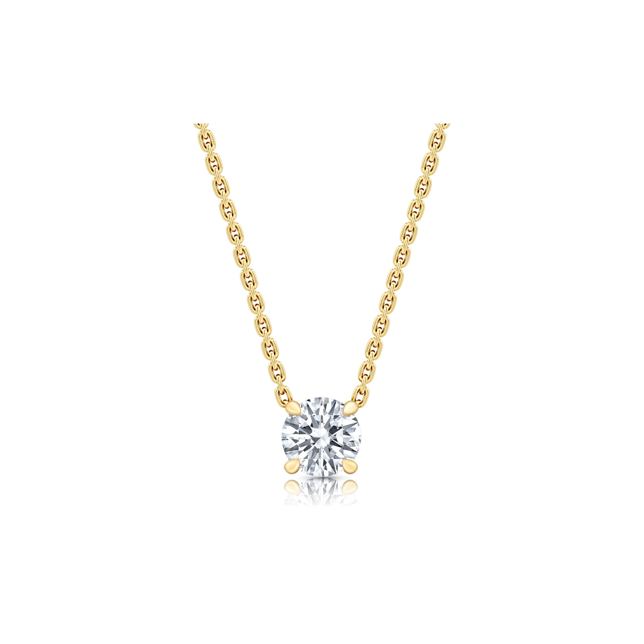 Chelsea Lab Diamond Round Brilliant Pendant