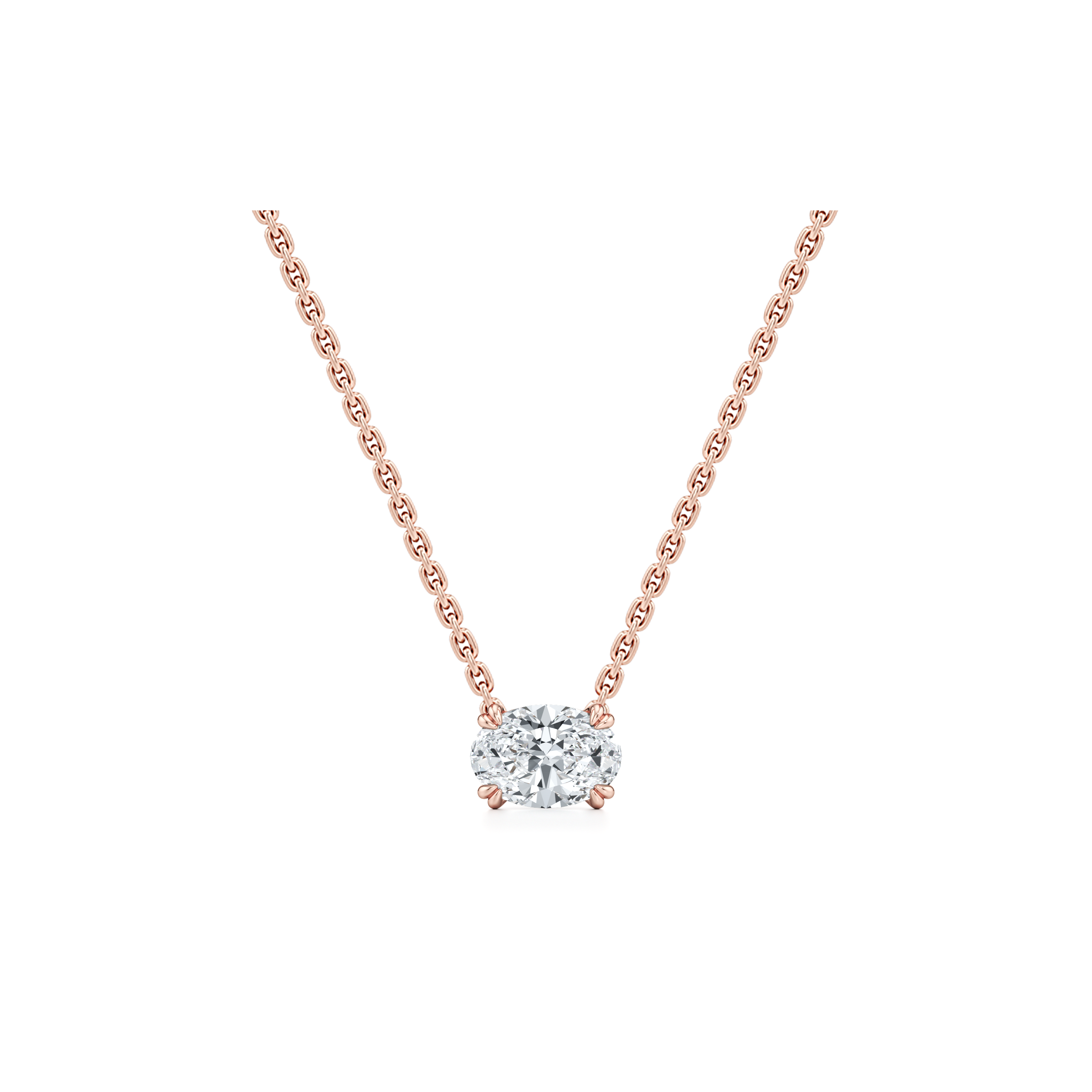 Elle Lab Diamond Oval Pendant