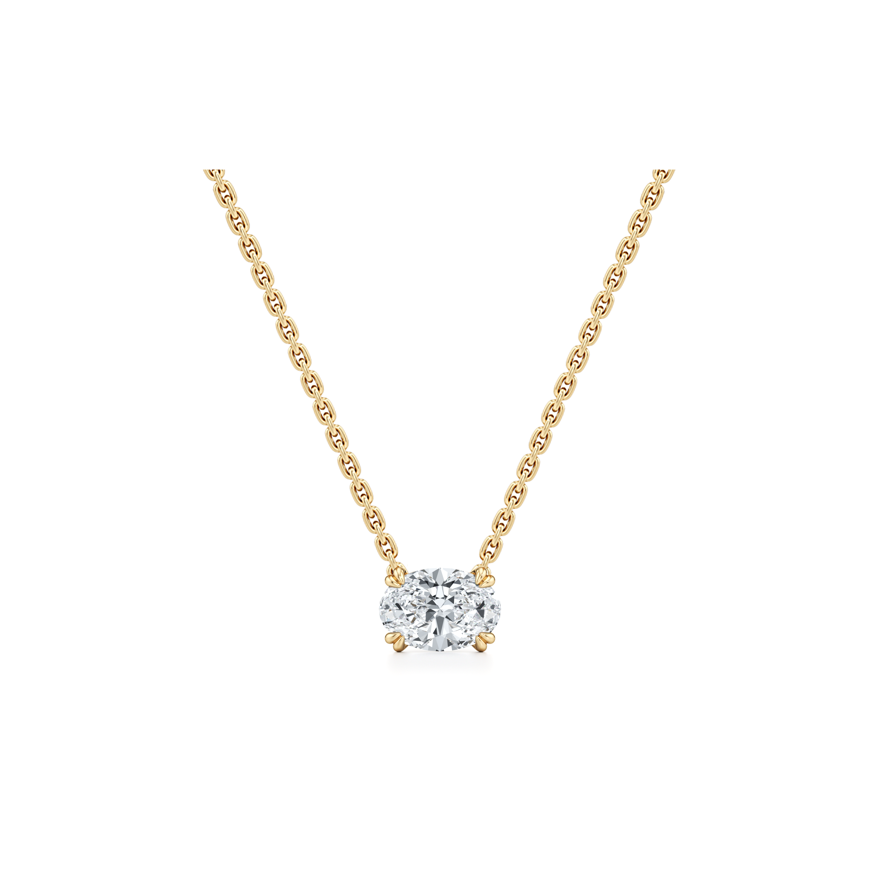 Elle Lab Diamond Oval Pendant