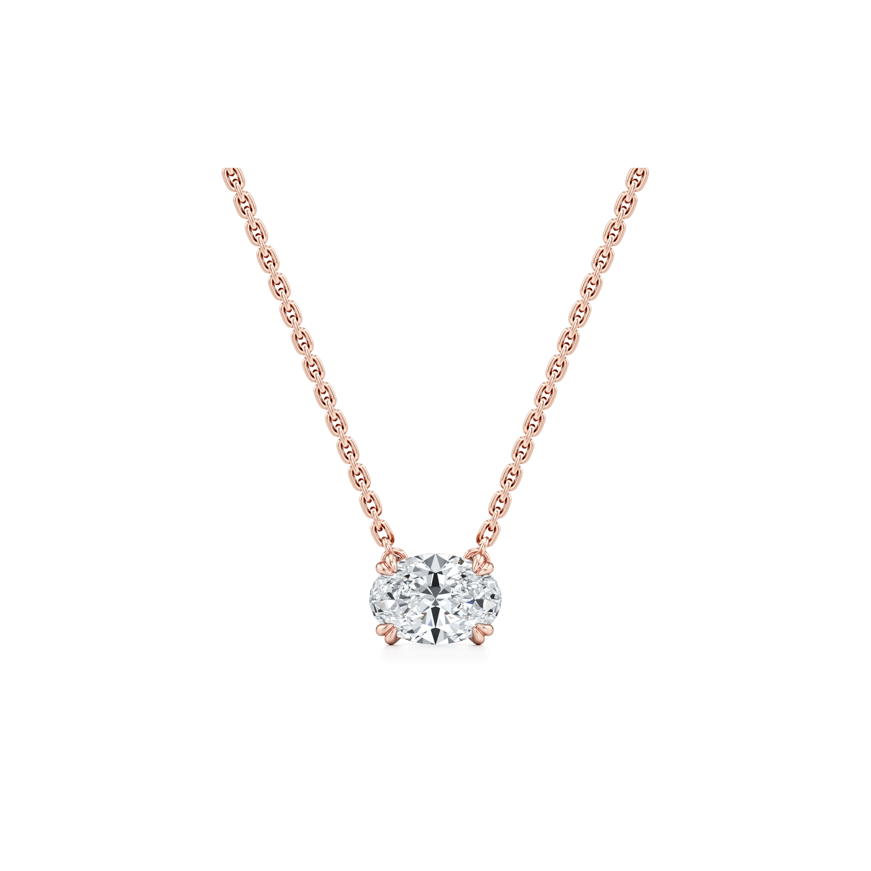 Elle Lab Diamond Oval Pendant
