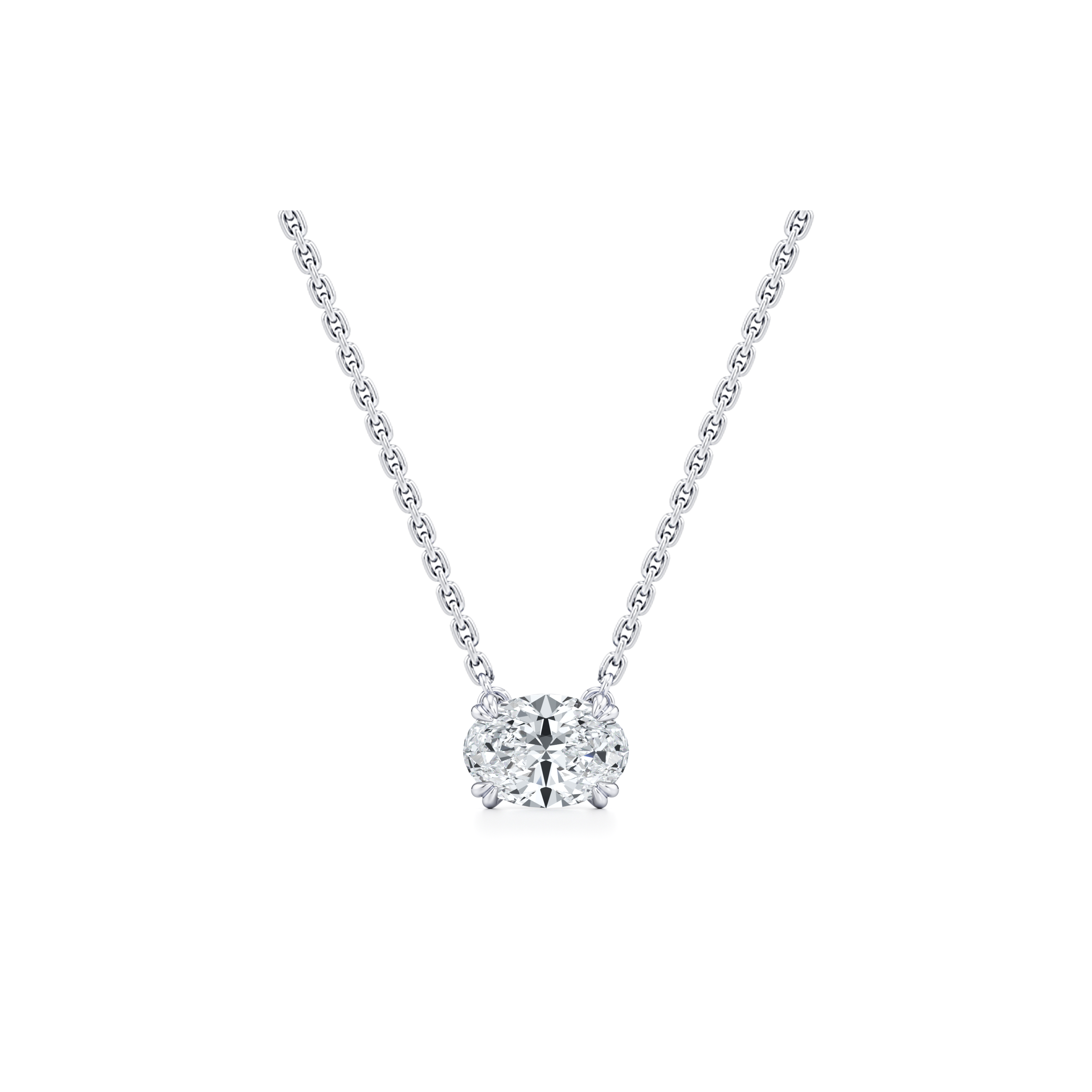 Elle Lab Diamond Oval Pendant