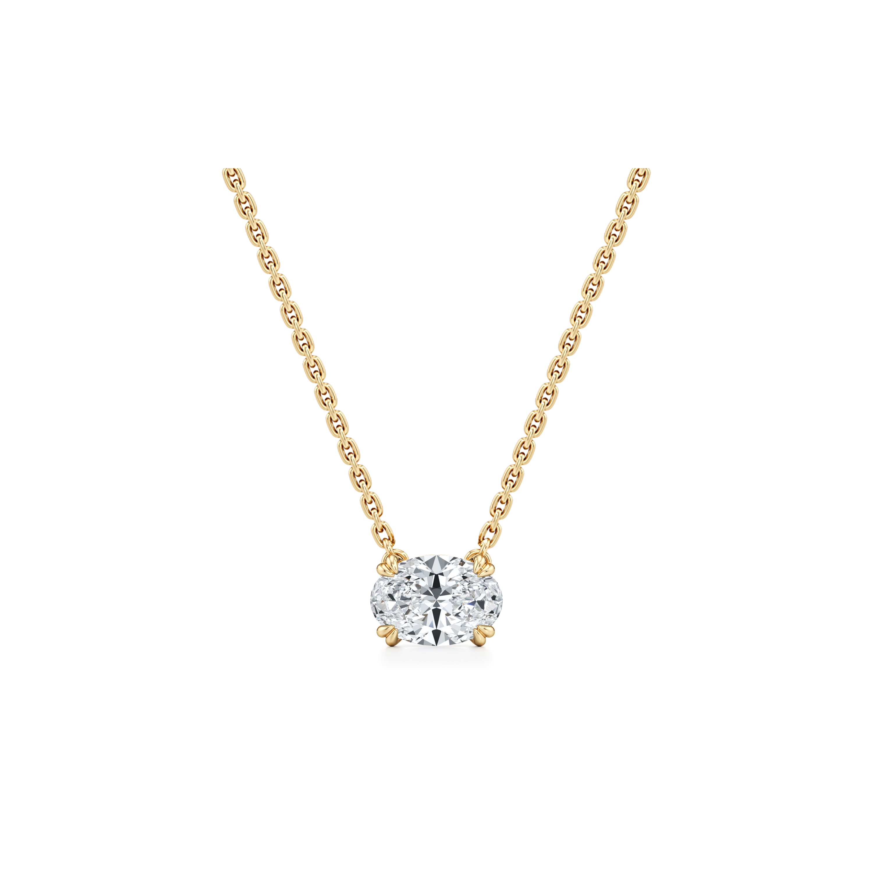 Elle Lab Diamond Oval Pendant