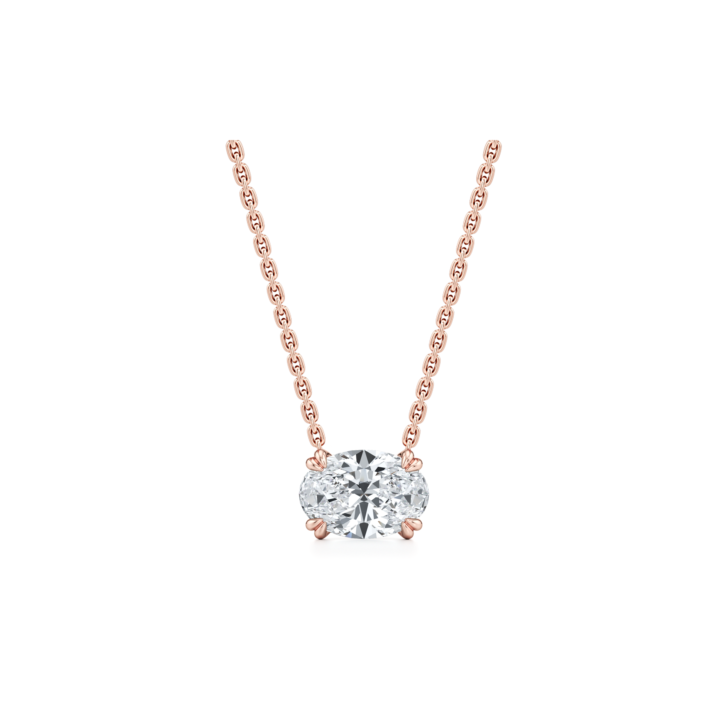 Elle Lab Diamond Oval Pendant