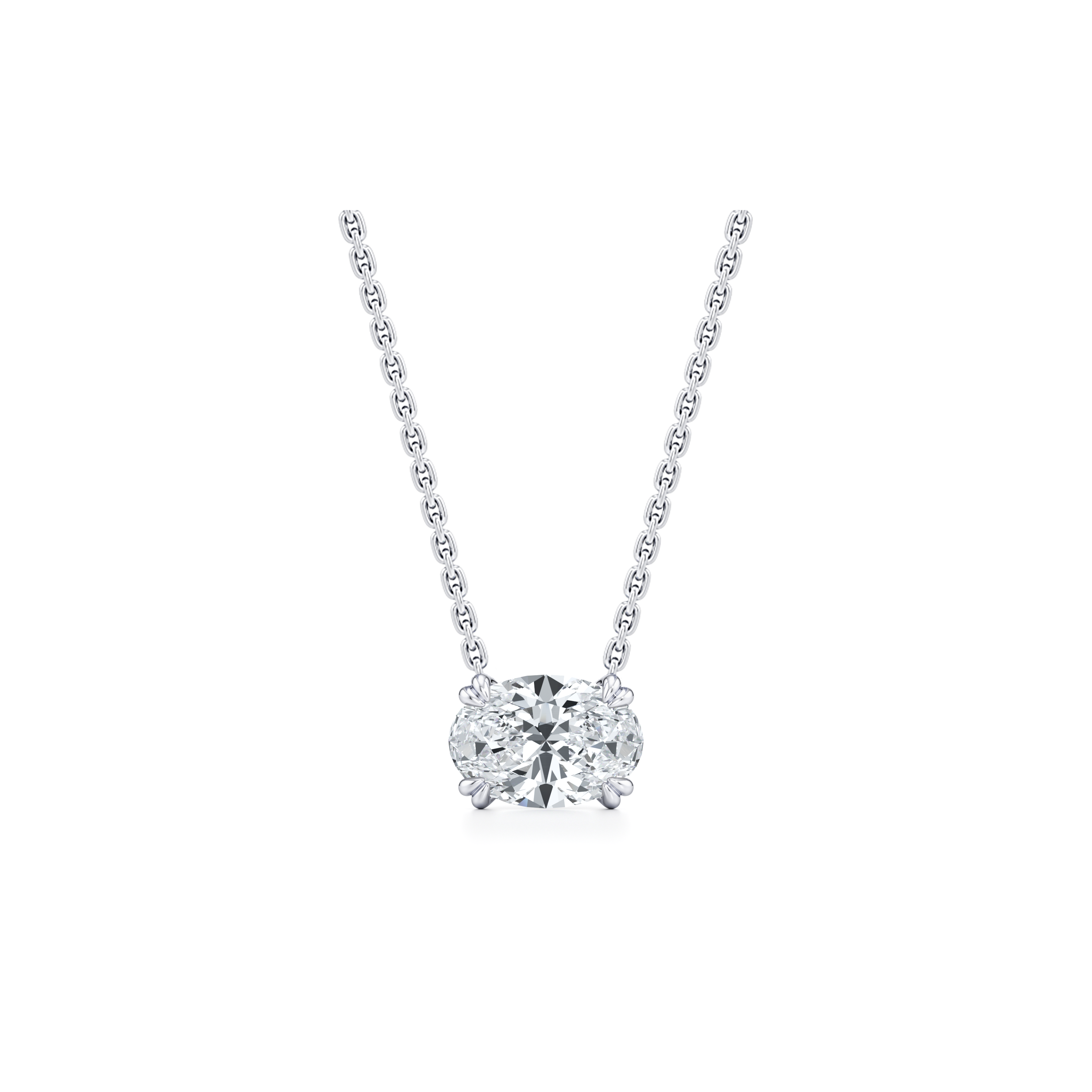 Elle Lab Diamond Oval Pendant