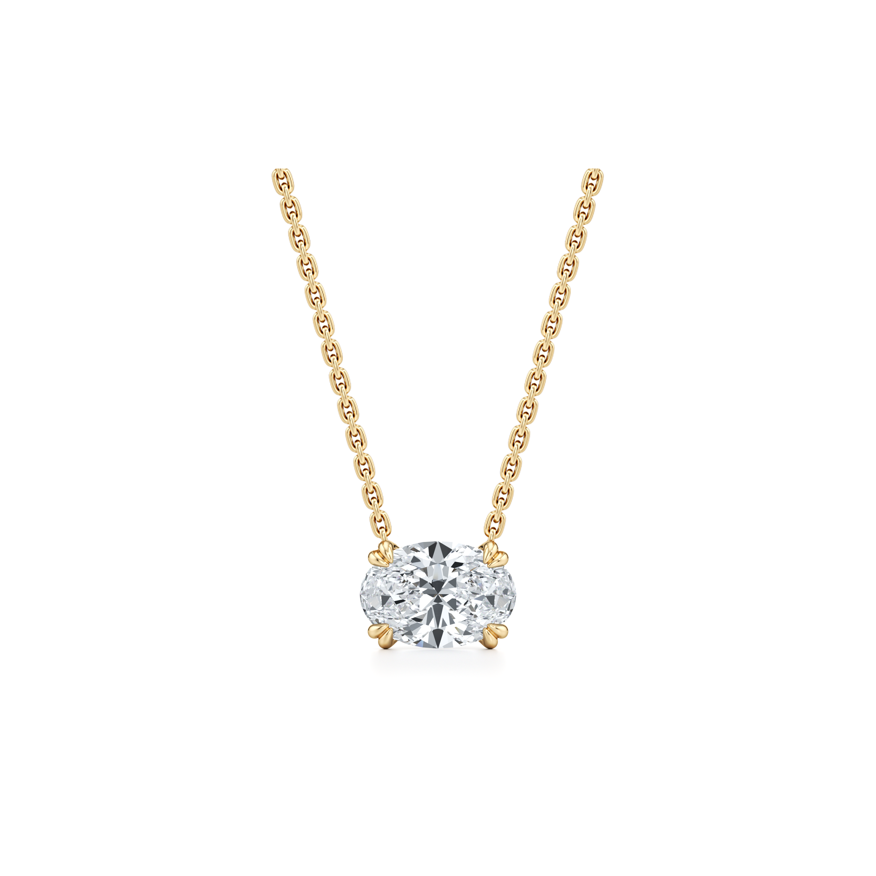 Elle Lab Diamond Oval Pendant