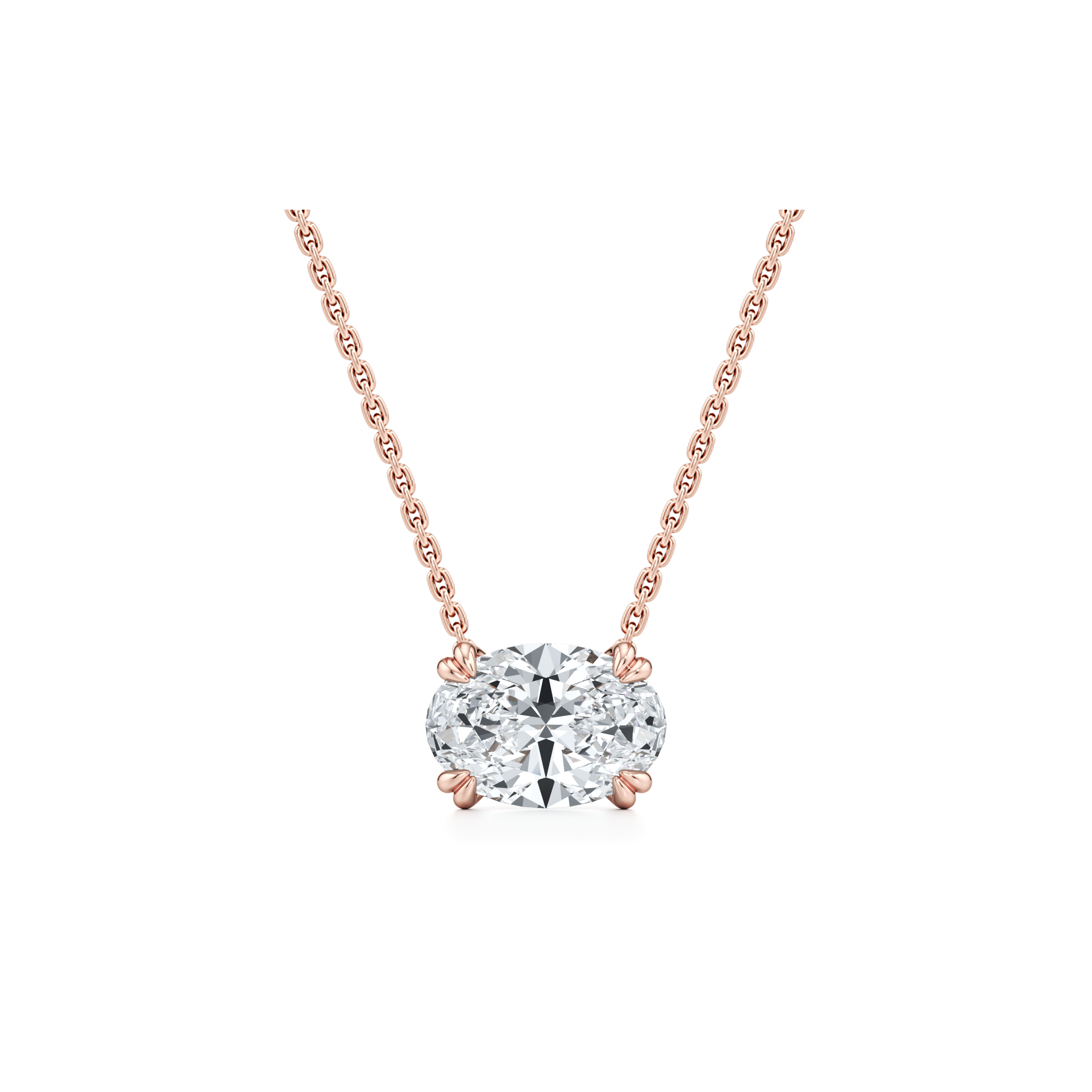 Elle Lab Diamond Oval Pendant
