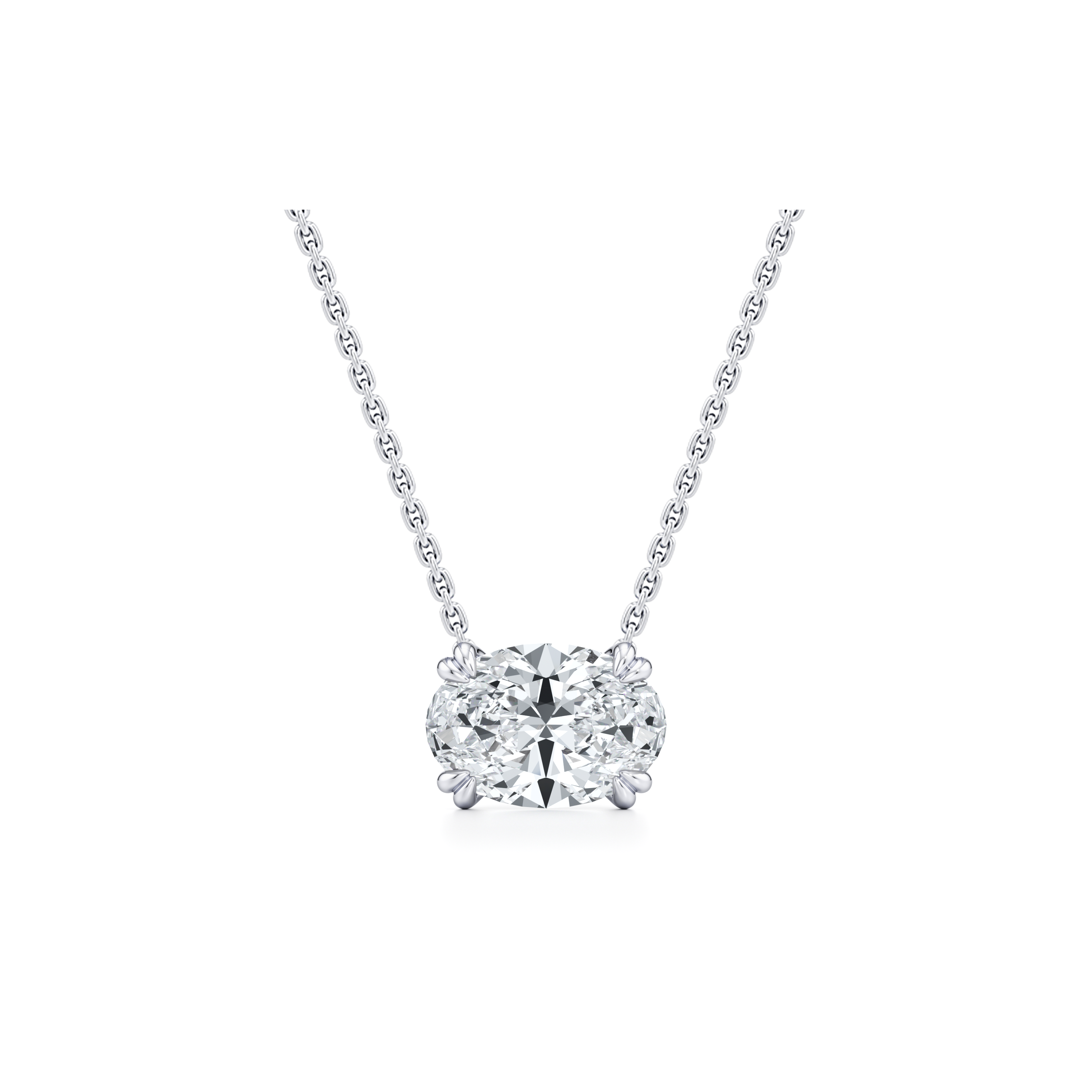 Elle Lab Diamond Oval Pendant