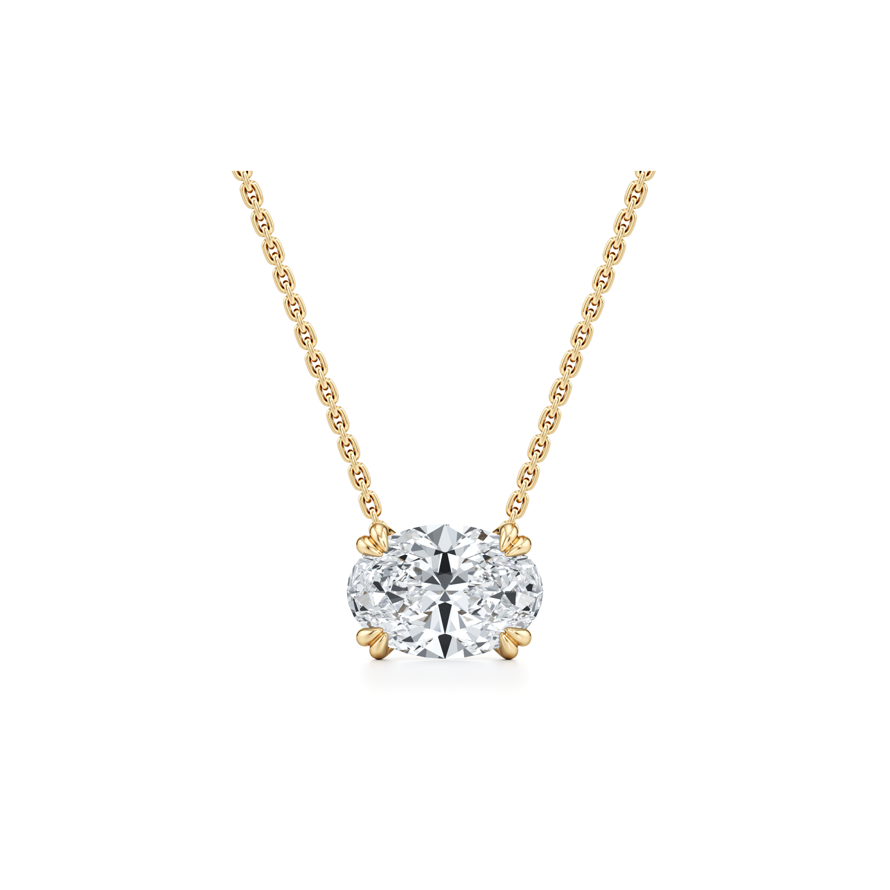 Elle Lab Diamond Oval Pendant