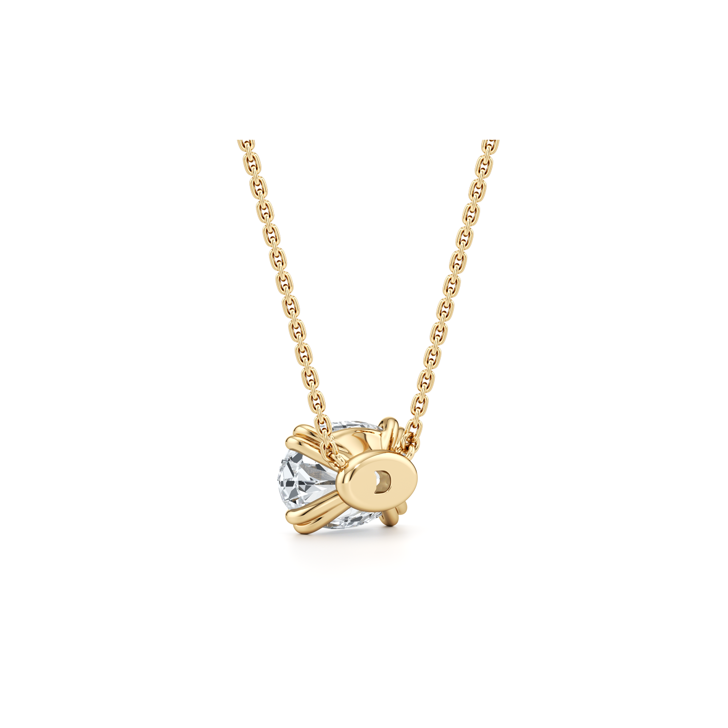 Elle Lab Diamond Oval Pendant