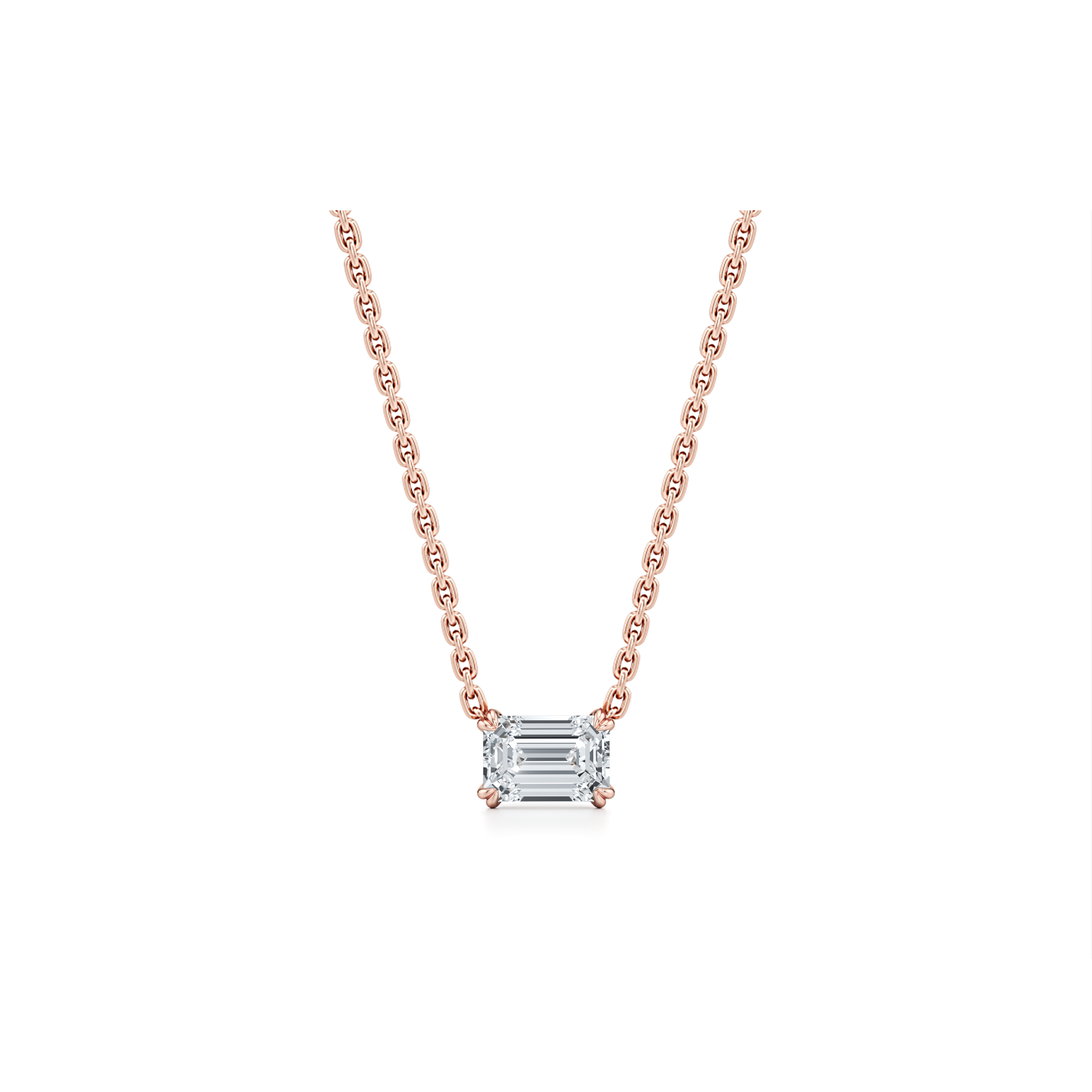 Elle Lab Diamond Emerald Pendant