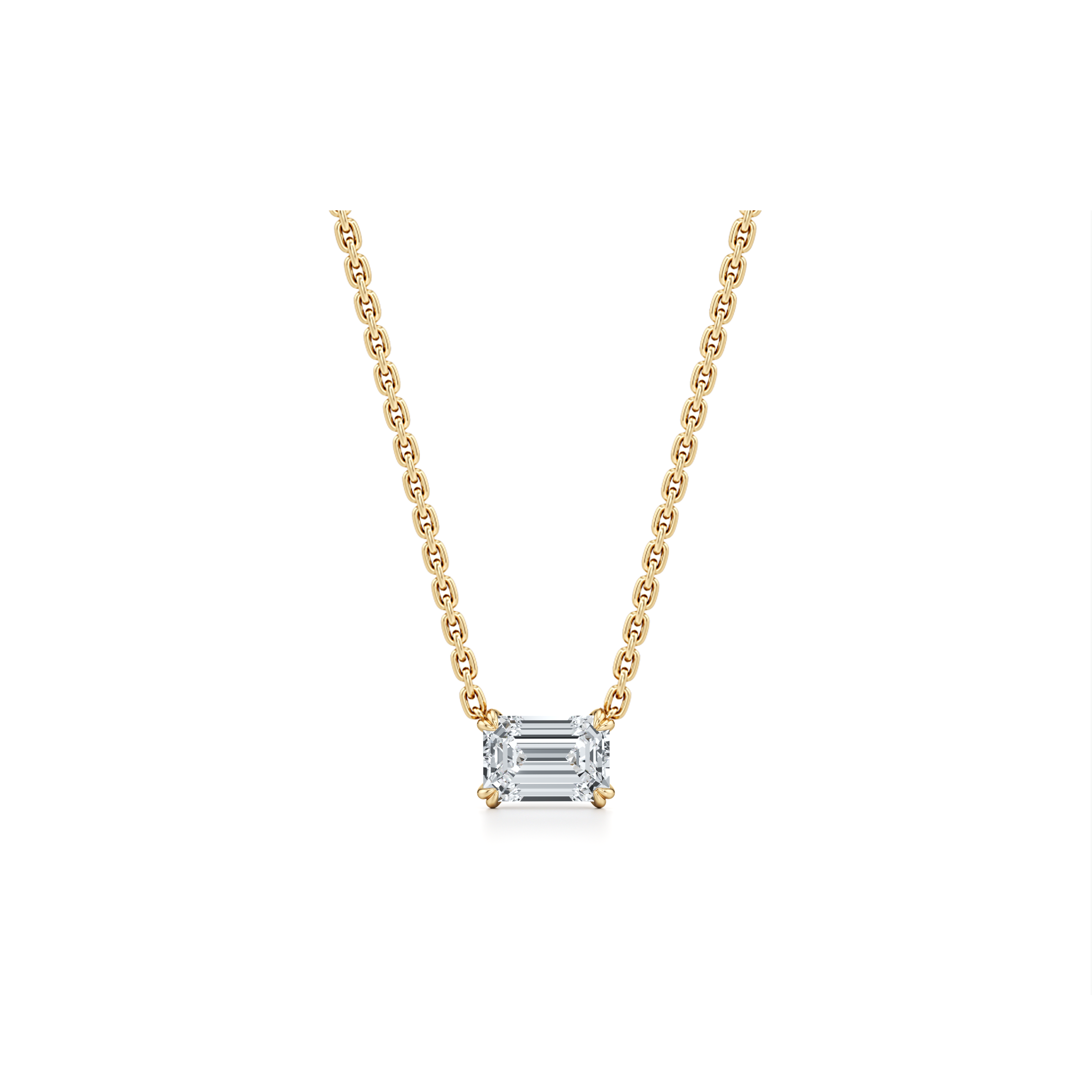 Elle Lab Diamond Emerald Pendant