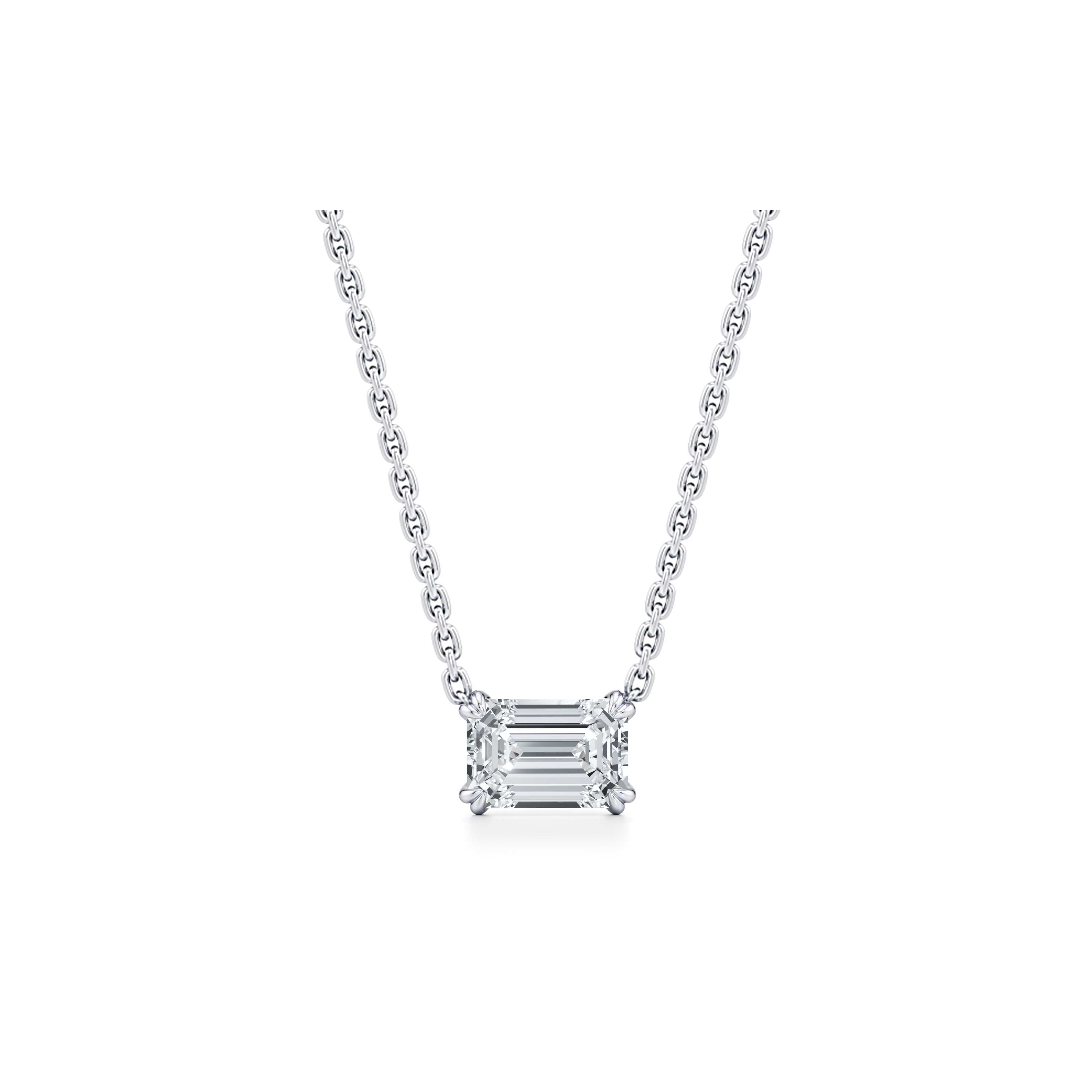 Elle Lab Diamond Emerald Pendant