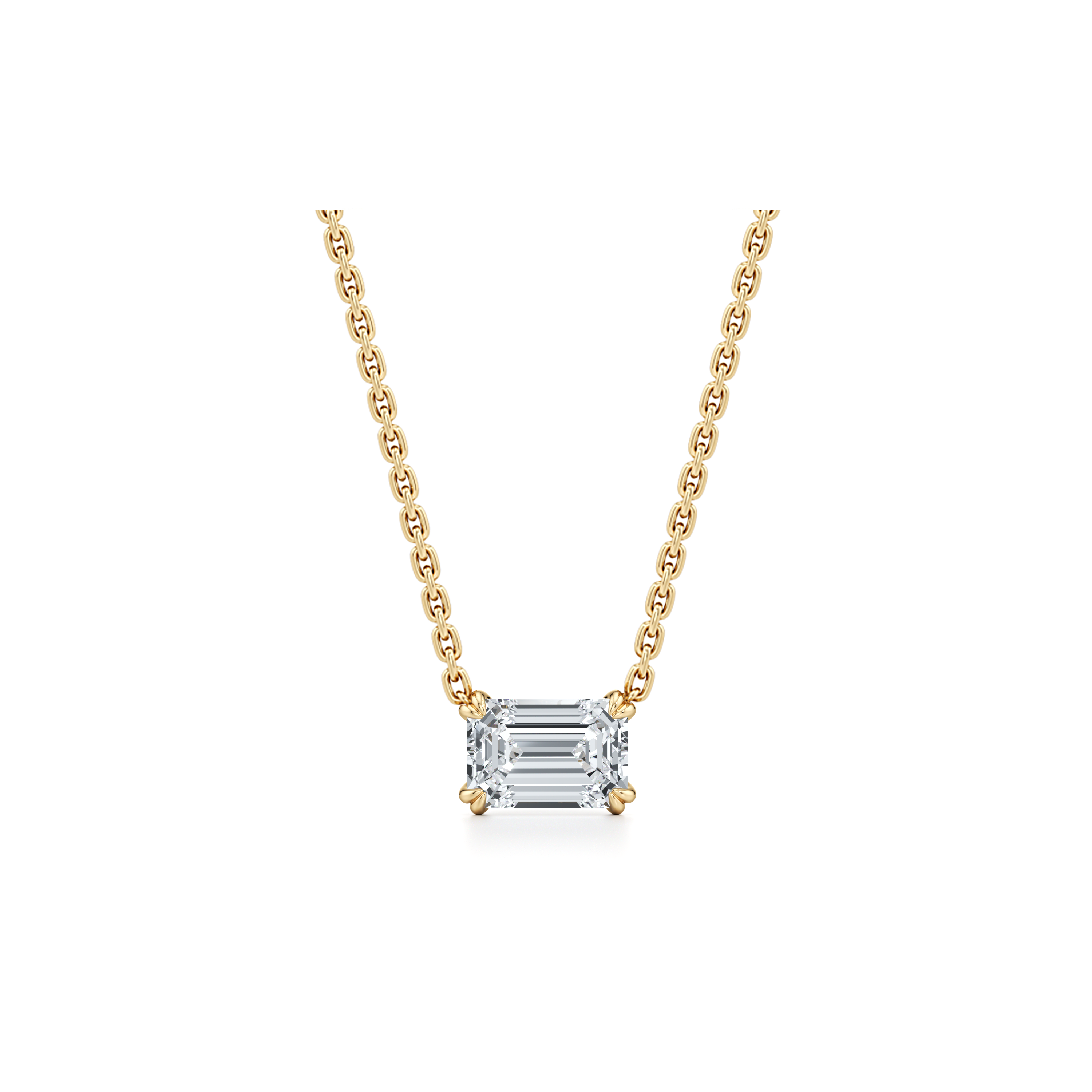 Elle Lab Diamond Emerald Pendant