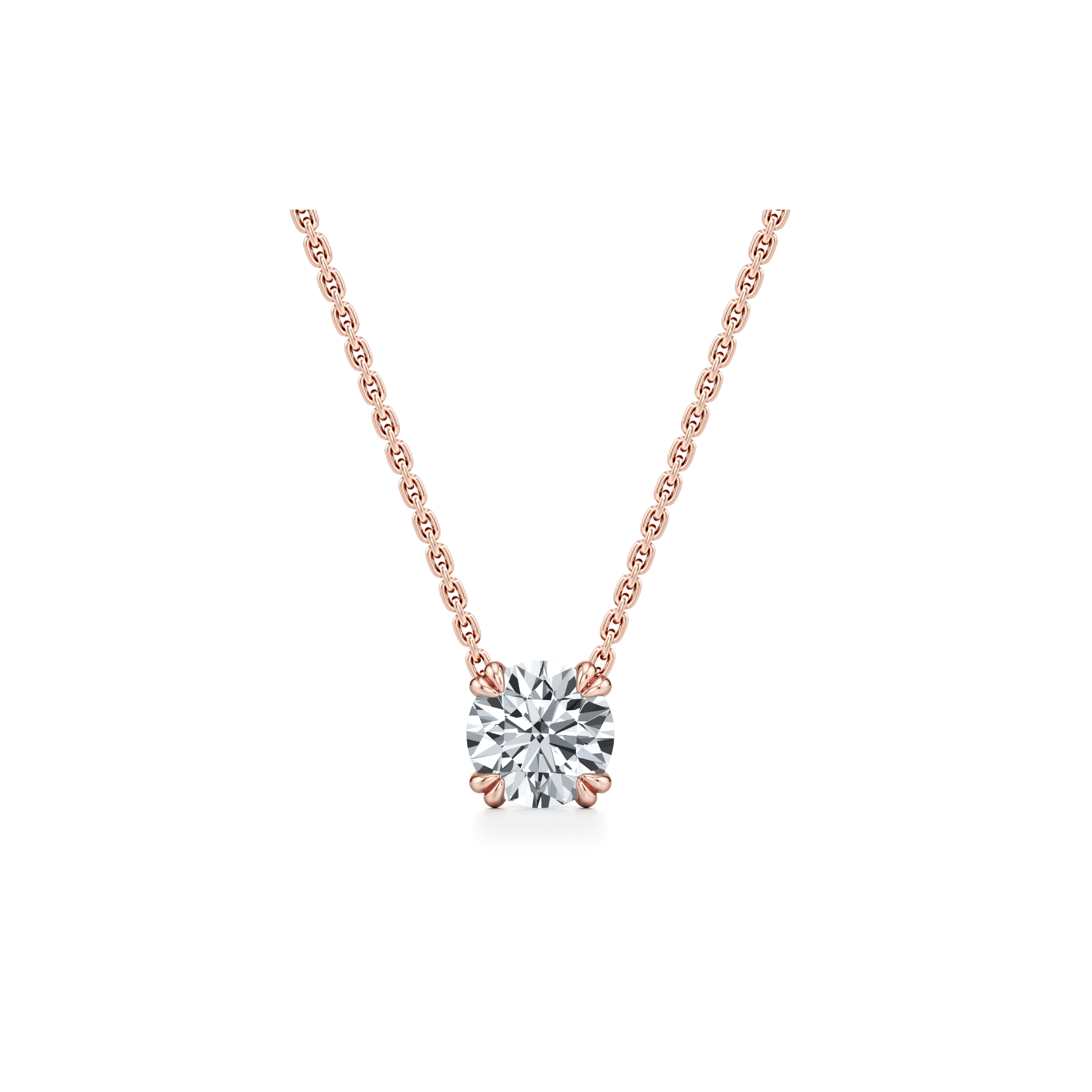 Elle Round Brilliant Pendant