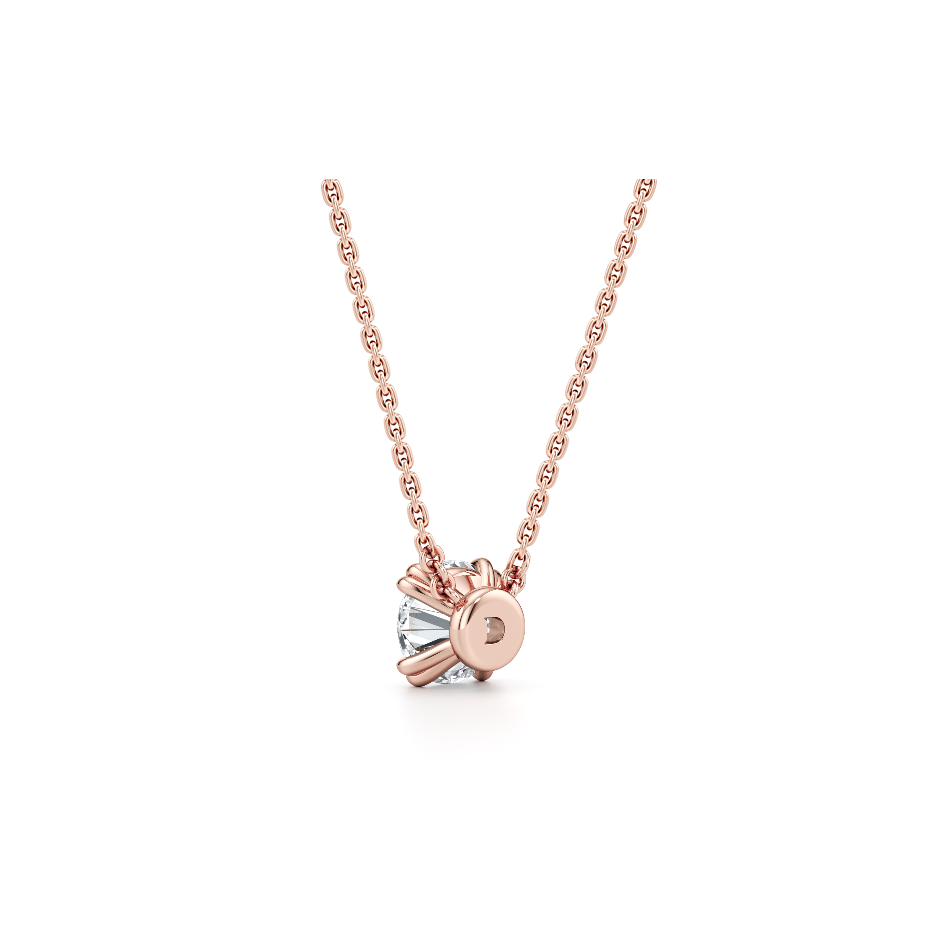 Elle Round Brilliant Pendant