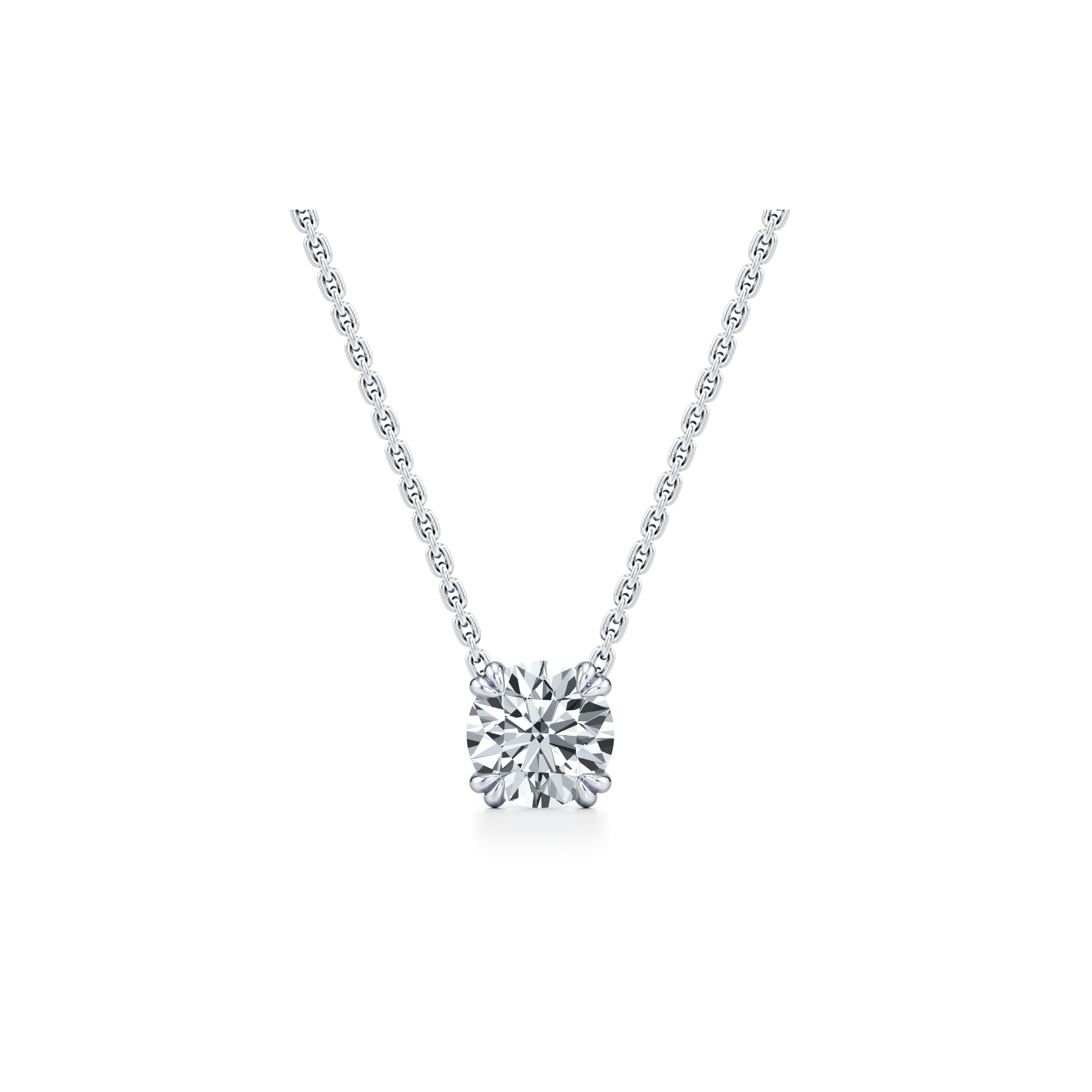 Elle Round Brilliant Pendant