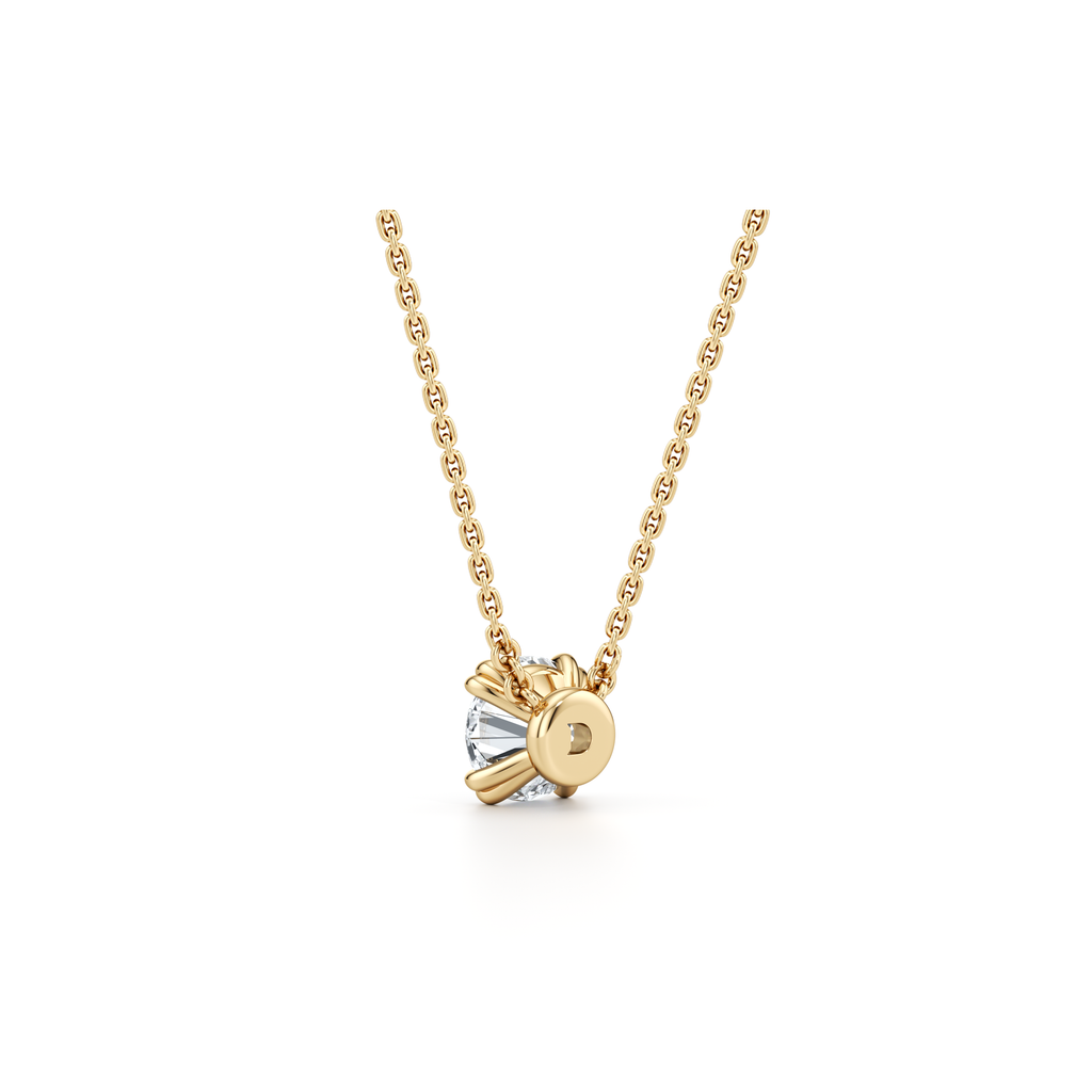 Elle Round Brilliant Pendant