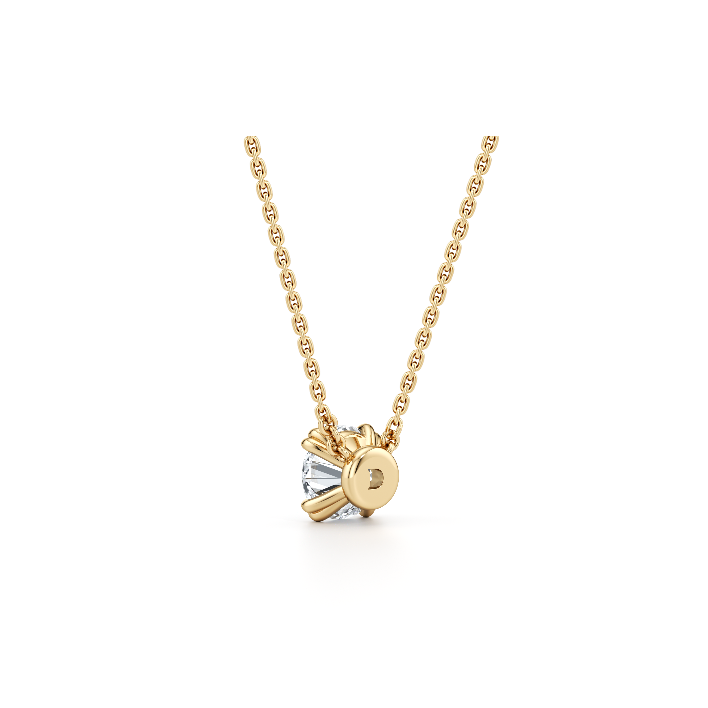 Elle Round Brilliant Pendant