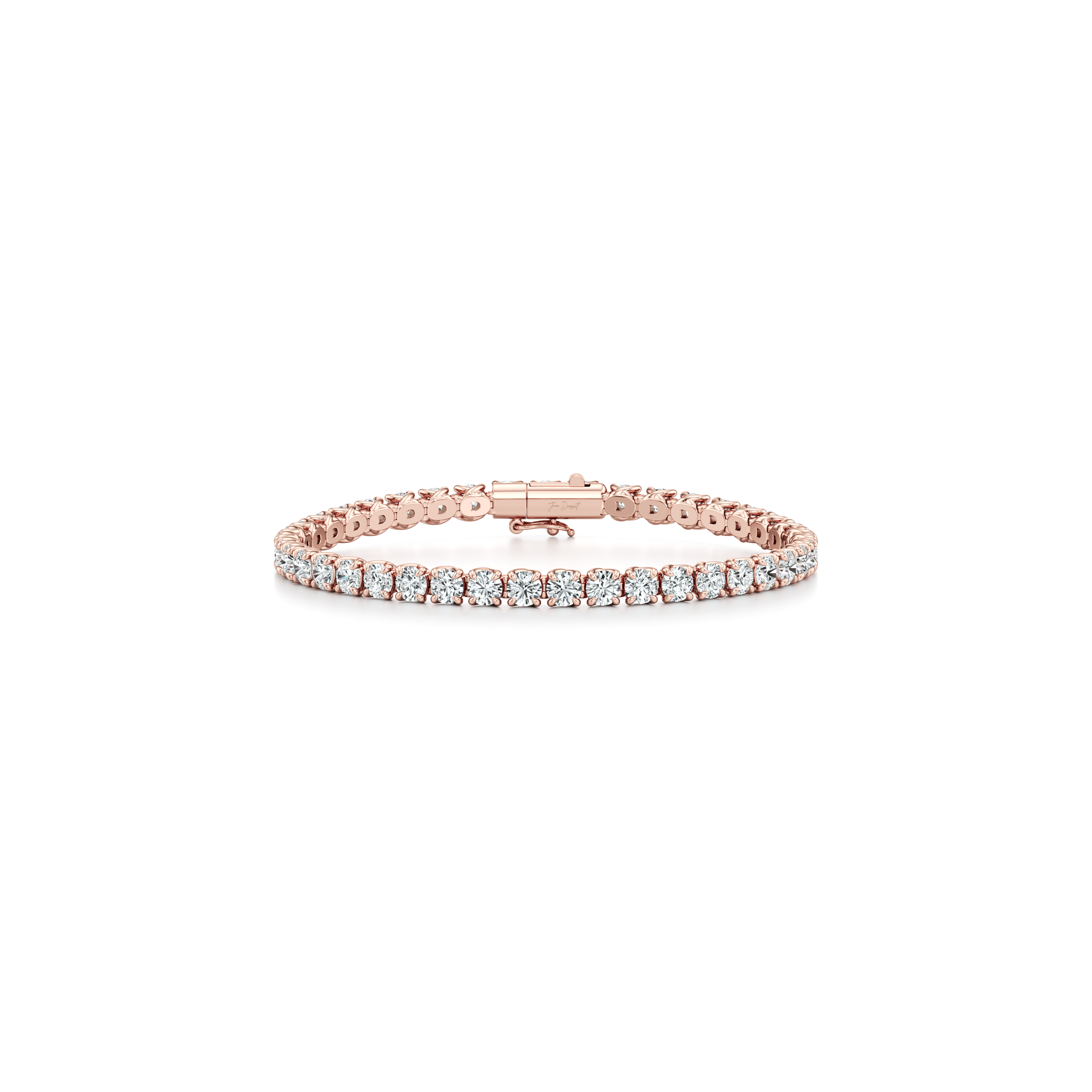 Elle Round Brilliant Lab Diamond Tennis Bracelet