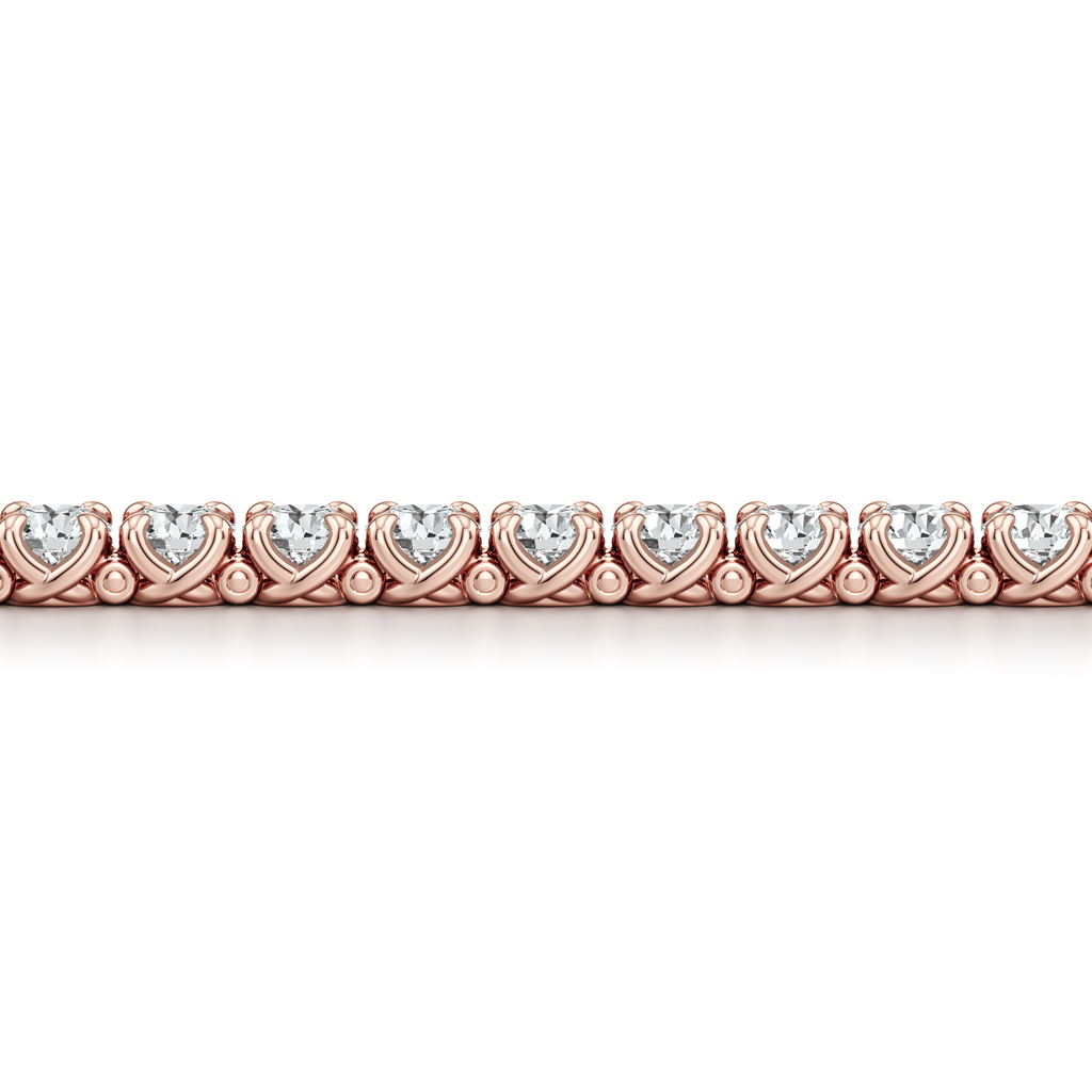 Elle Round Brilliant Lab Diamond Tennis Bracelet
