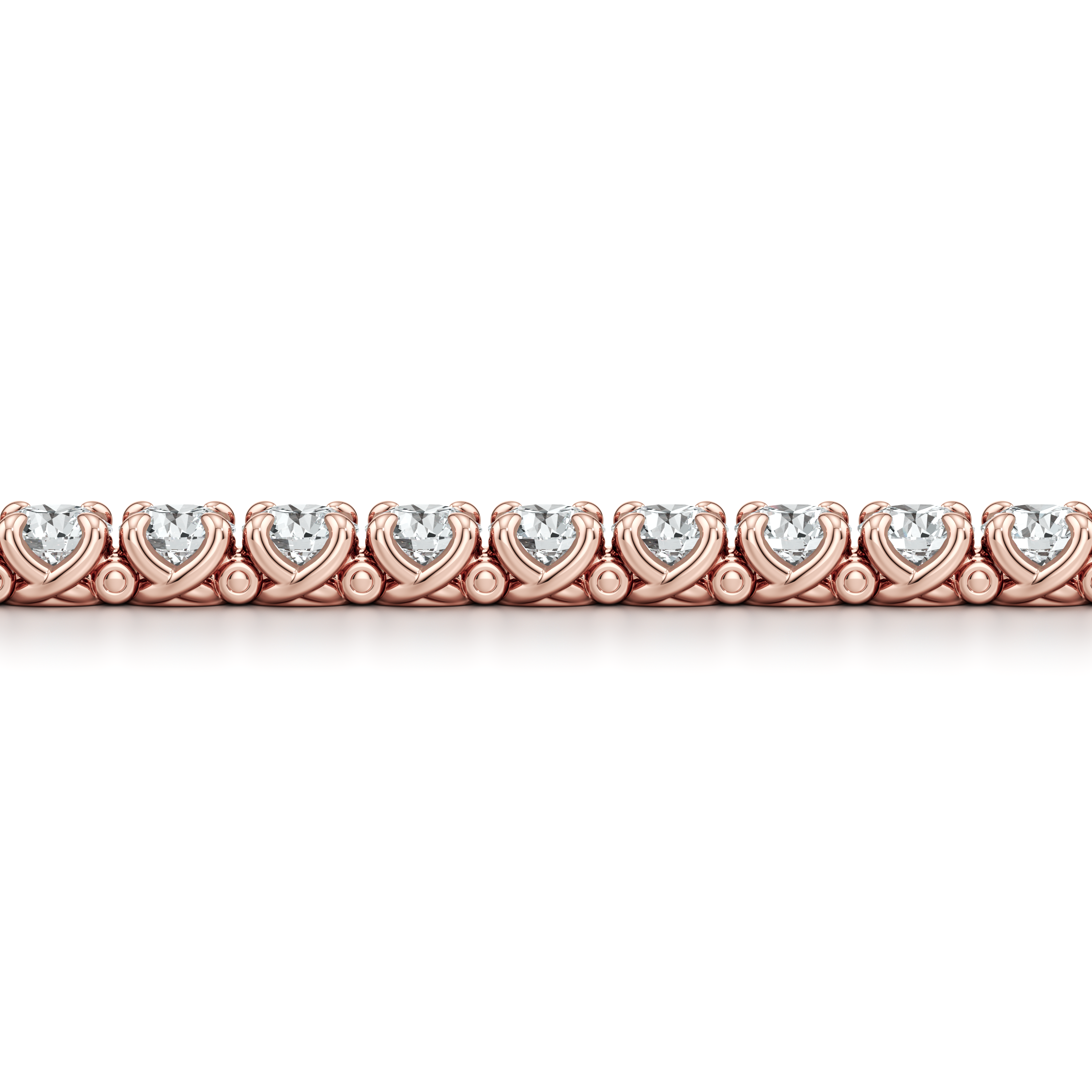 Elle Round Brilliant Lab Diamond Tennis Bracelet