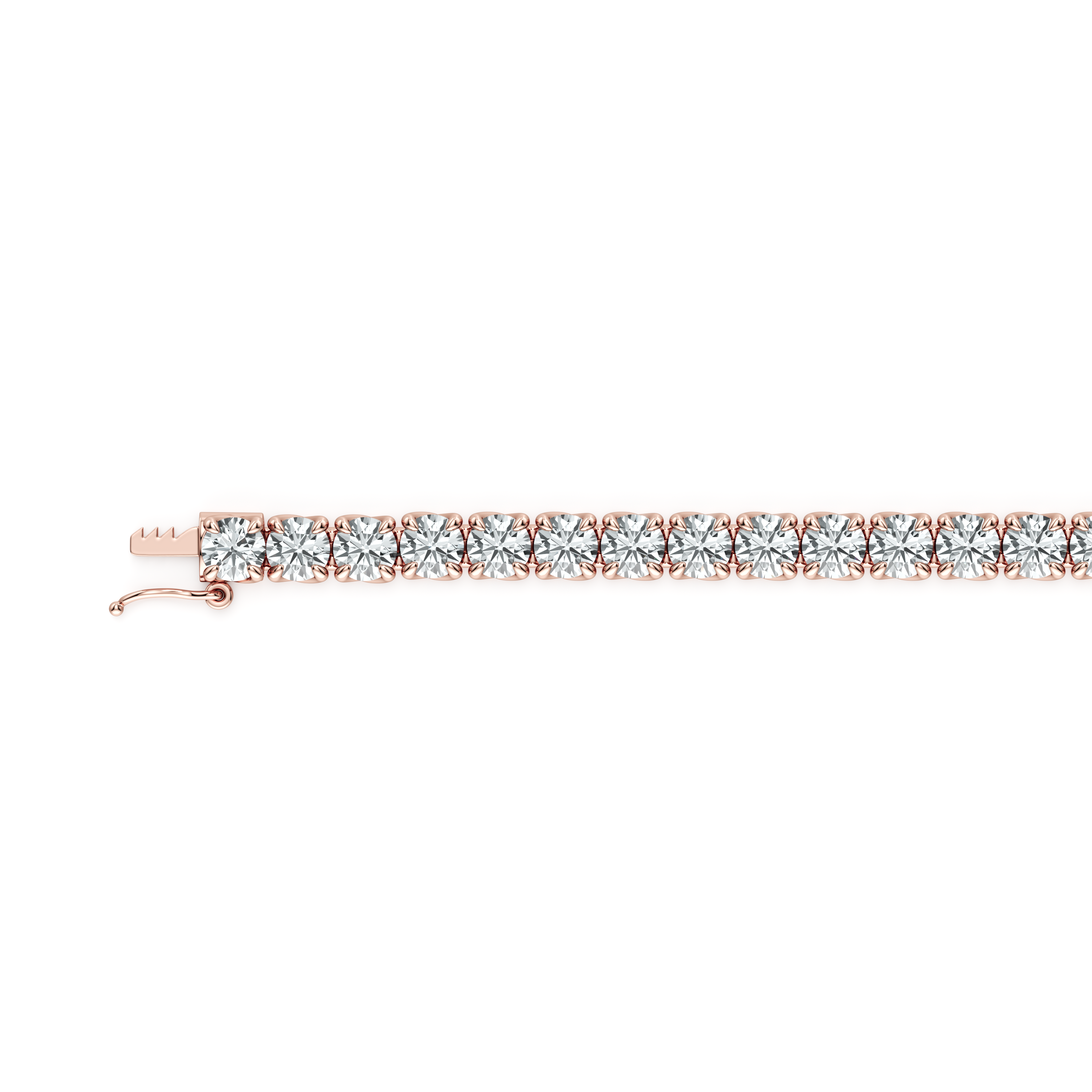 Elle Round Brilliant Lab Diamond Tennis Bracelet