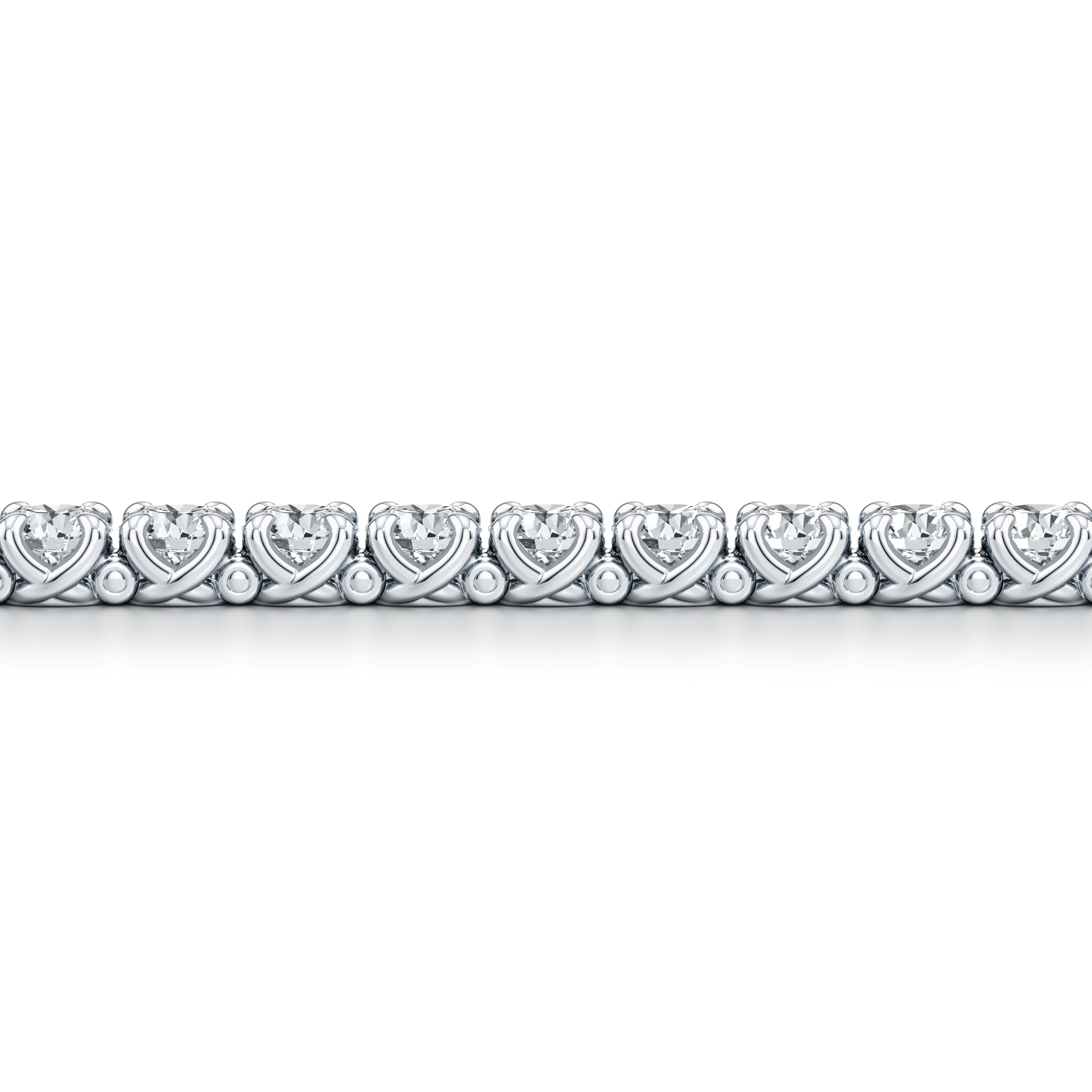 Elle Round Brilliant Lab Diamond Tennis Bracelet