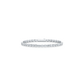 Bezel Set Emerald Lab Diamond Tennis Bracelet