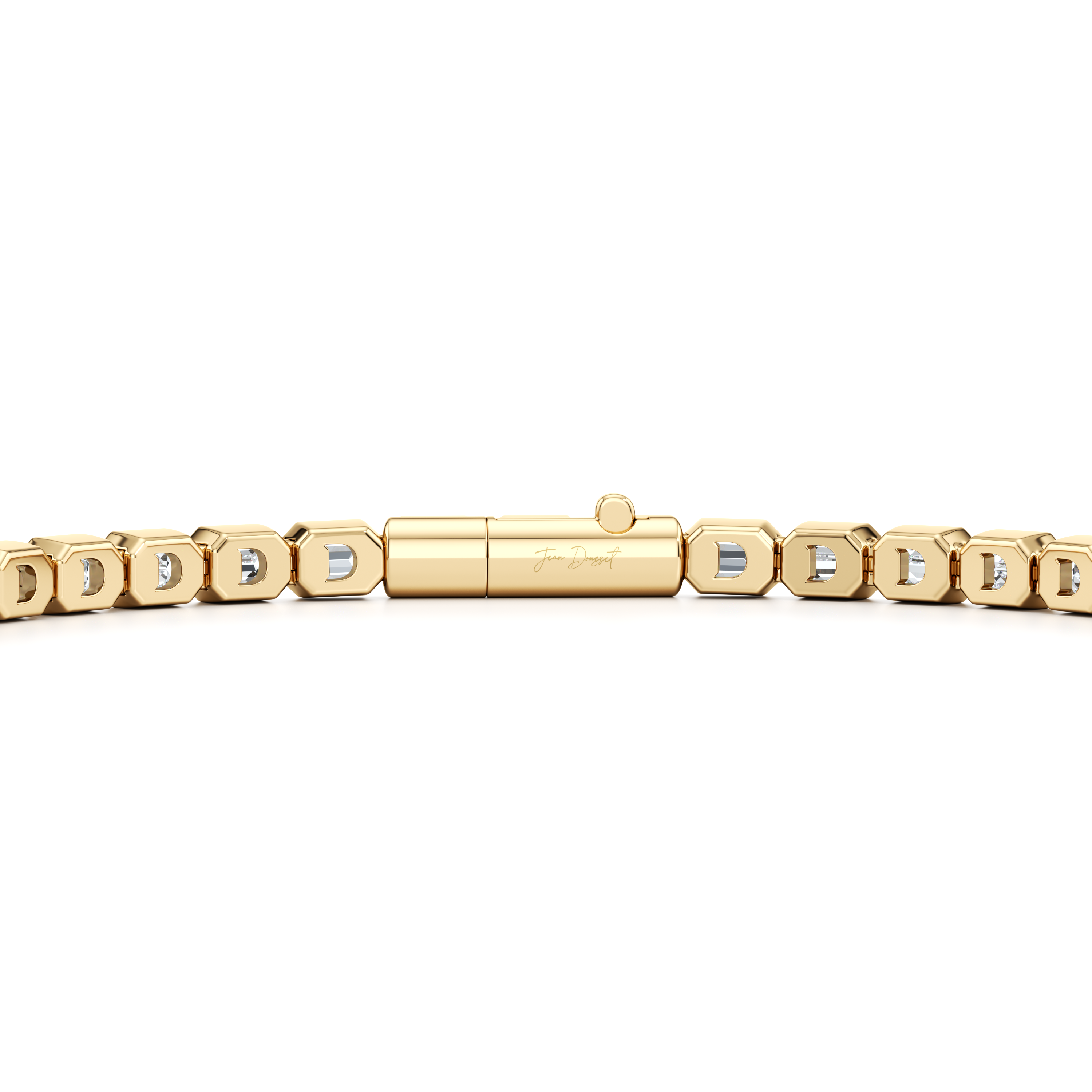 Bezel Set Emerald Lab Diamond Tennis Bracelet