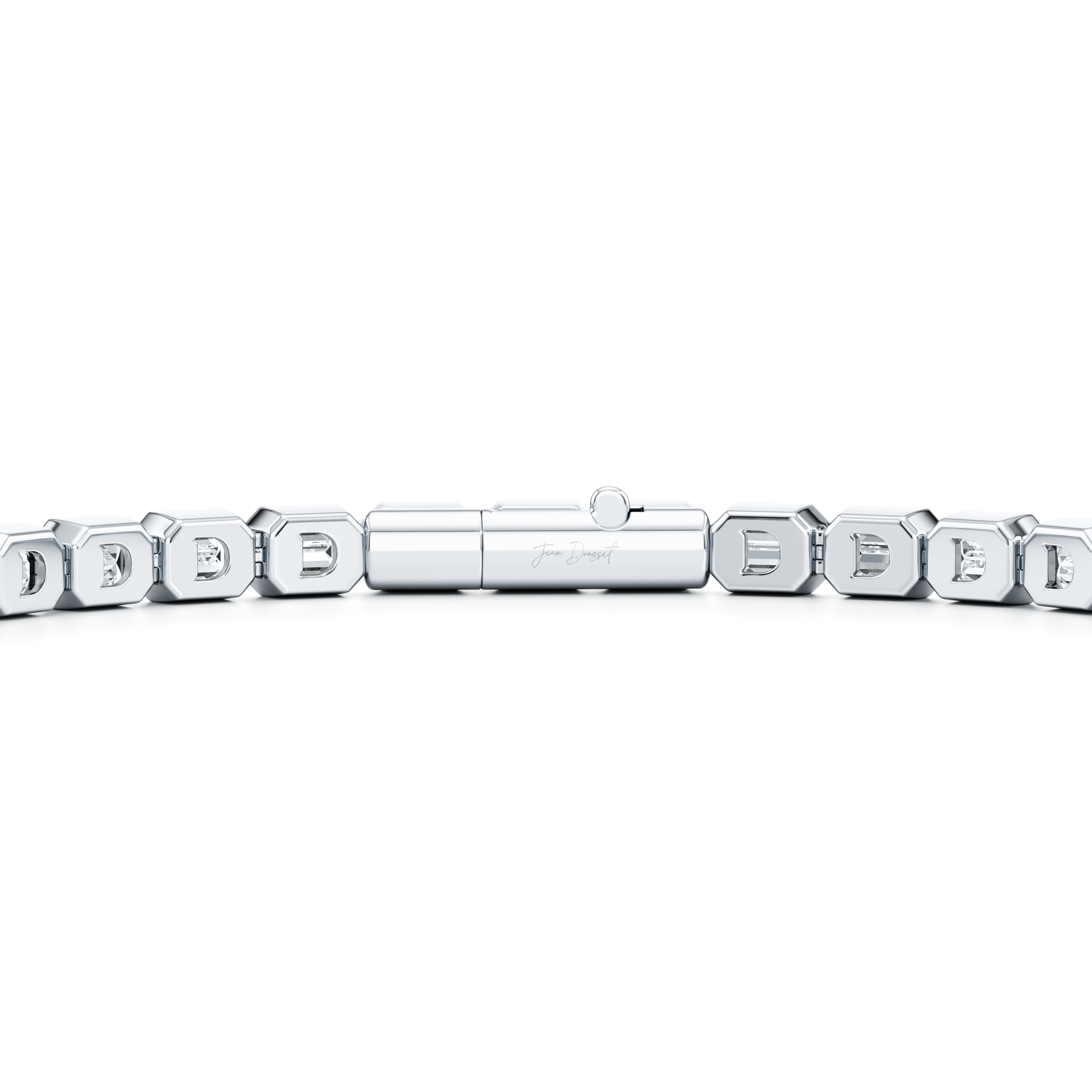 Bezel Set Emerald Lab Diamond Tennis Bracelet