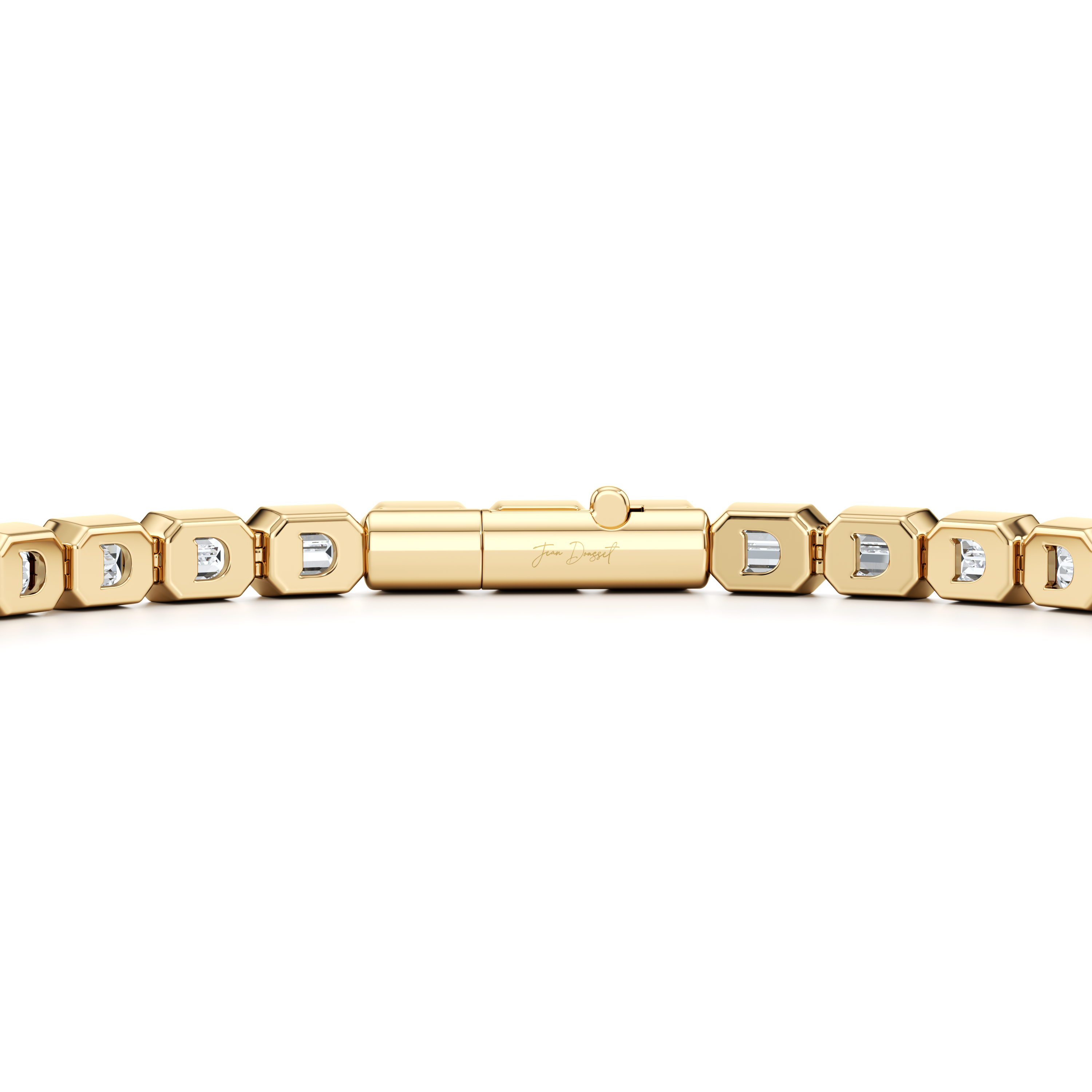 Bezel Set Emerald Lab Diamond Tennis Bracelet