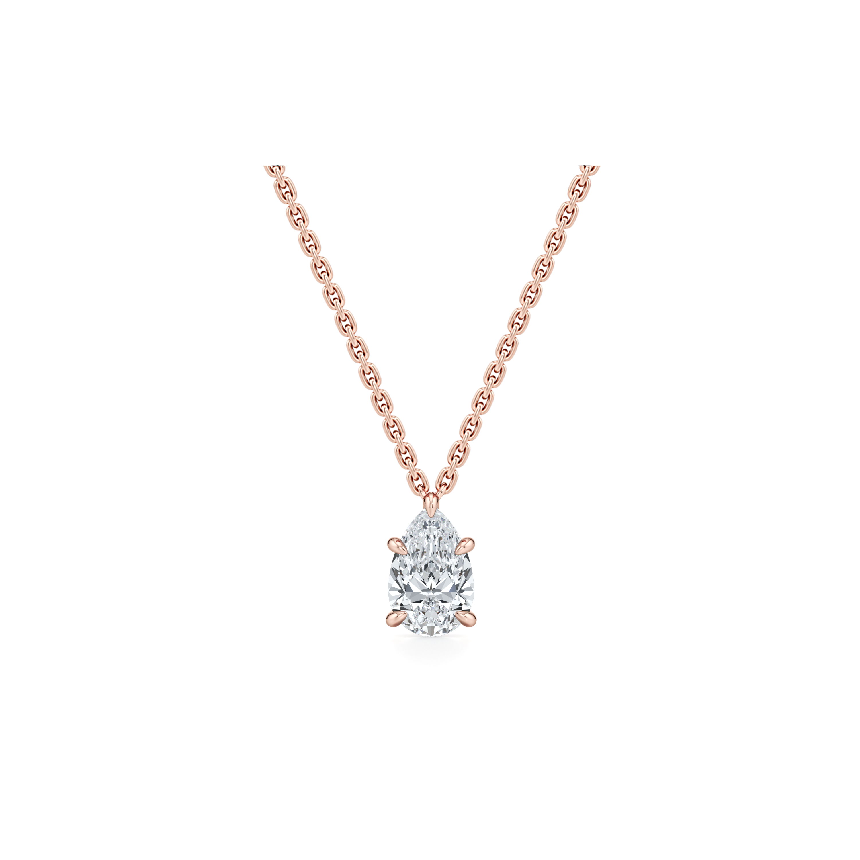 Chelsea Lab Diamond Pear Pendant