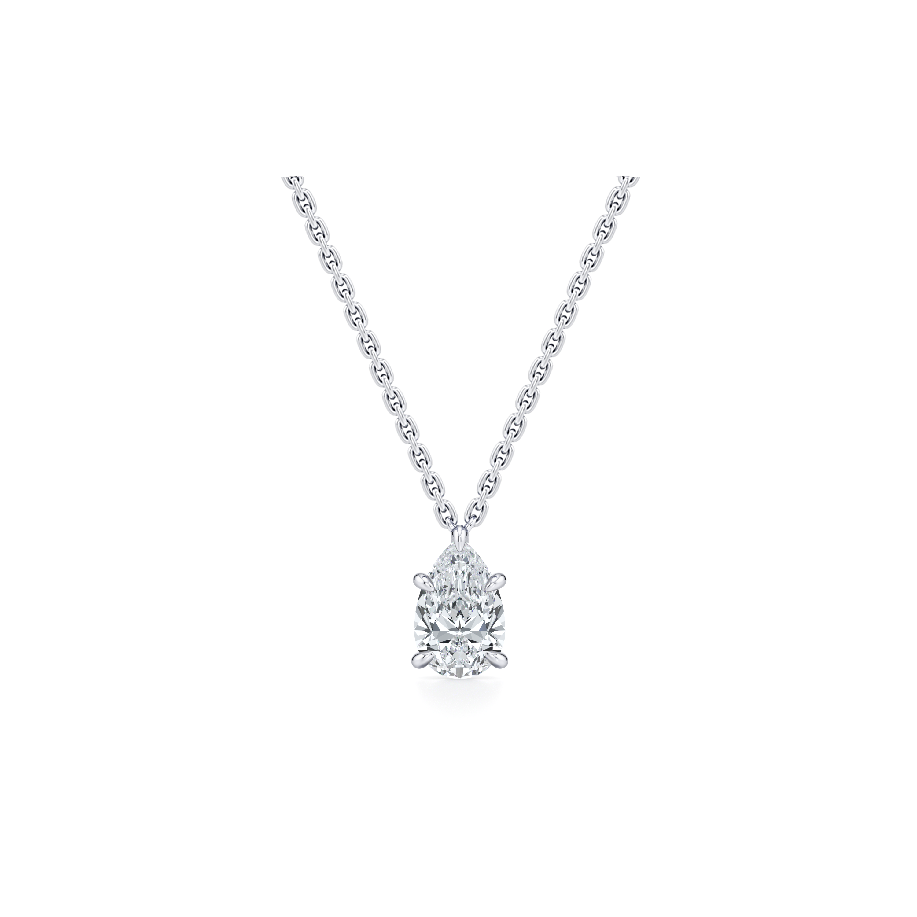 Chelsea Lab Diamond Pear Pendant