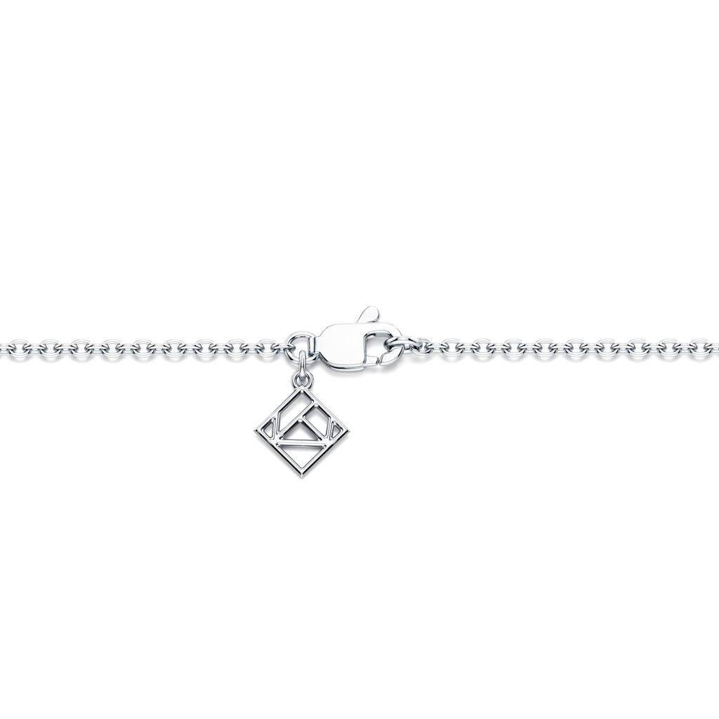 Bezel Set Lab Diamond Charm Bracelet