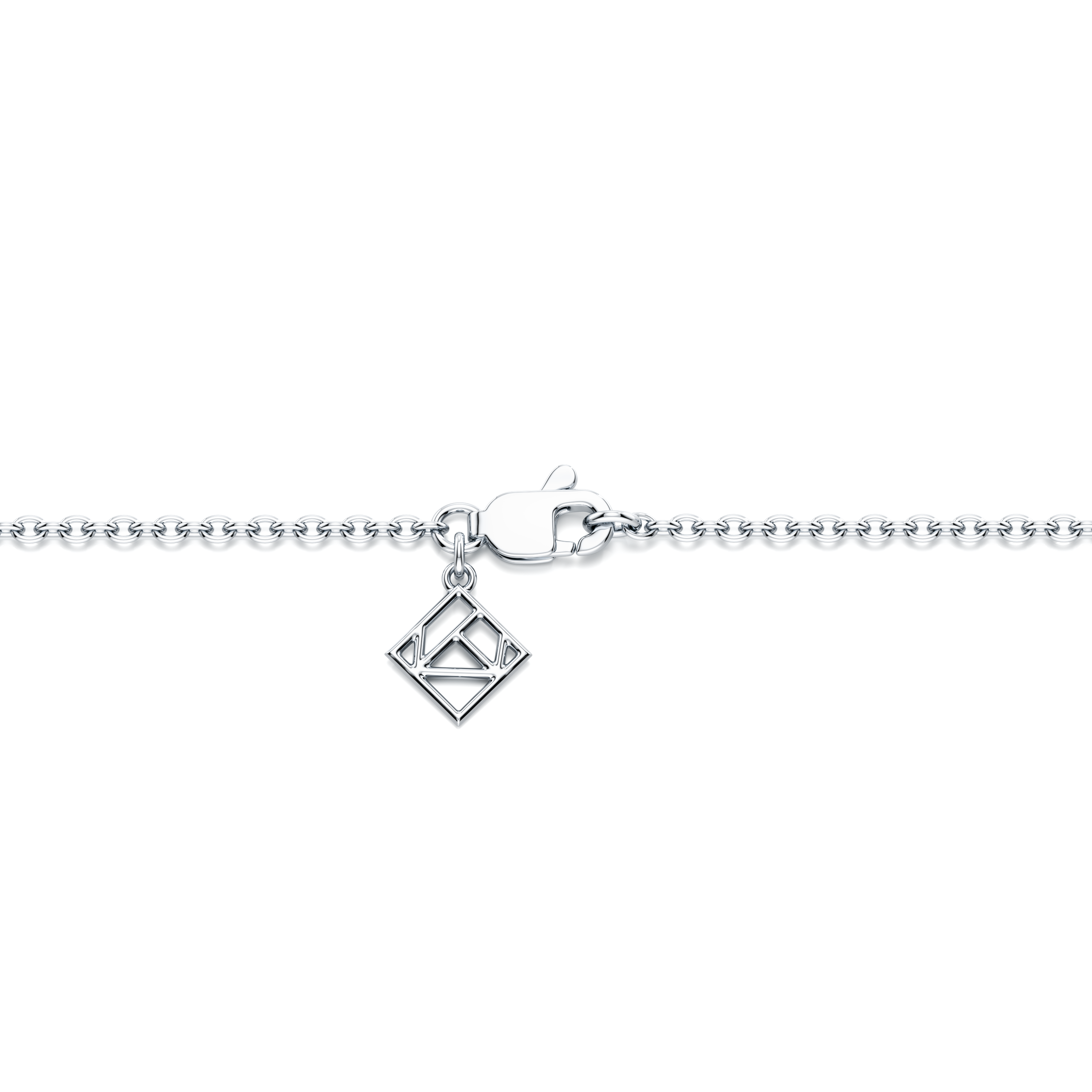 Bezel Set Lab Diamond Charm Bracelet
