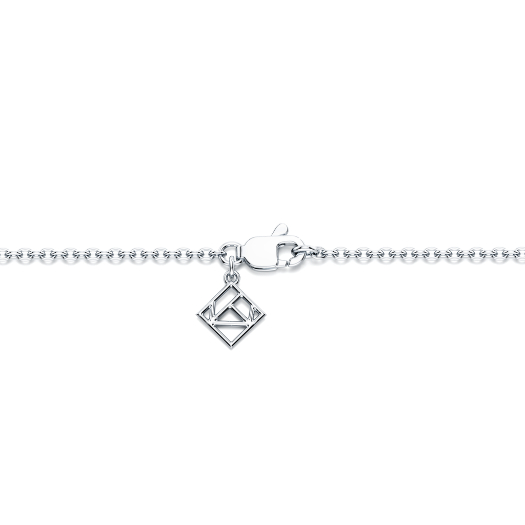 Bezel Set Lab Diamond Charm Bracelet