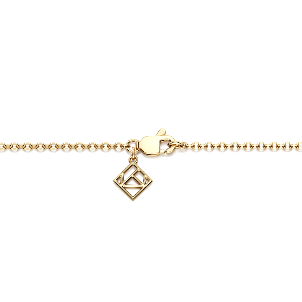 Bezel Set Lab Diamond Charm Bracelet