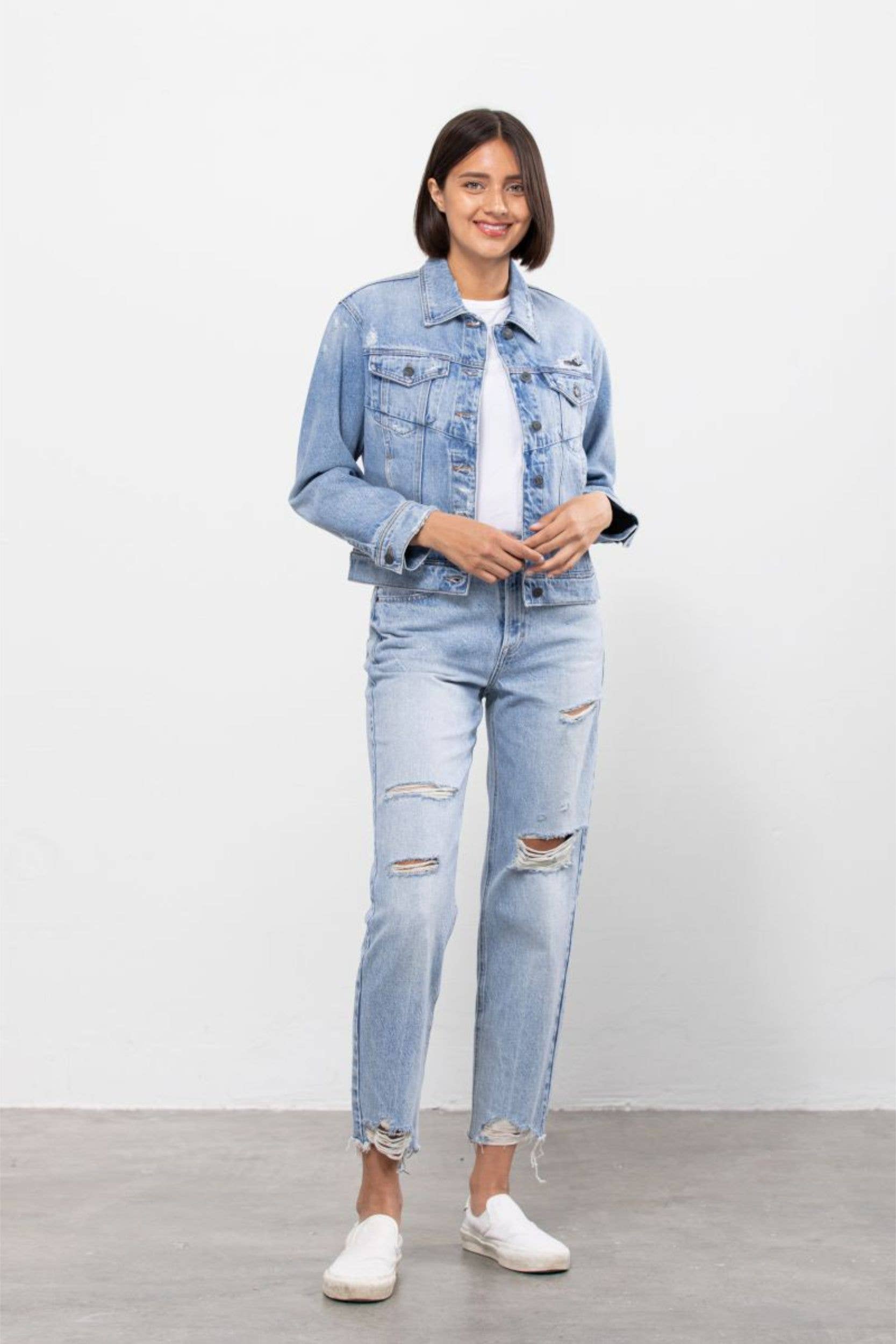 Jacki Fitted Denim Jacket