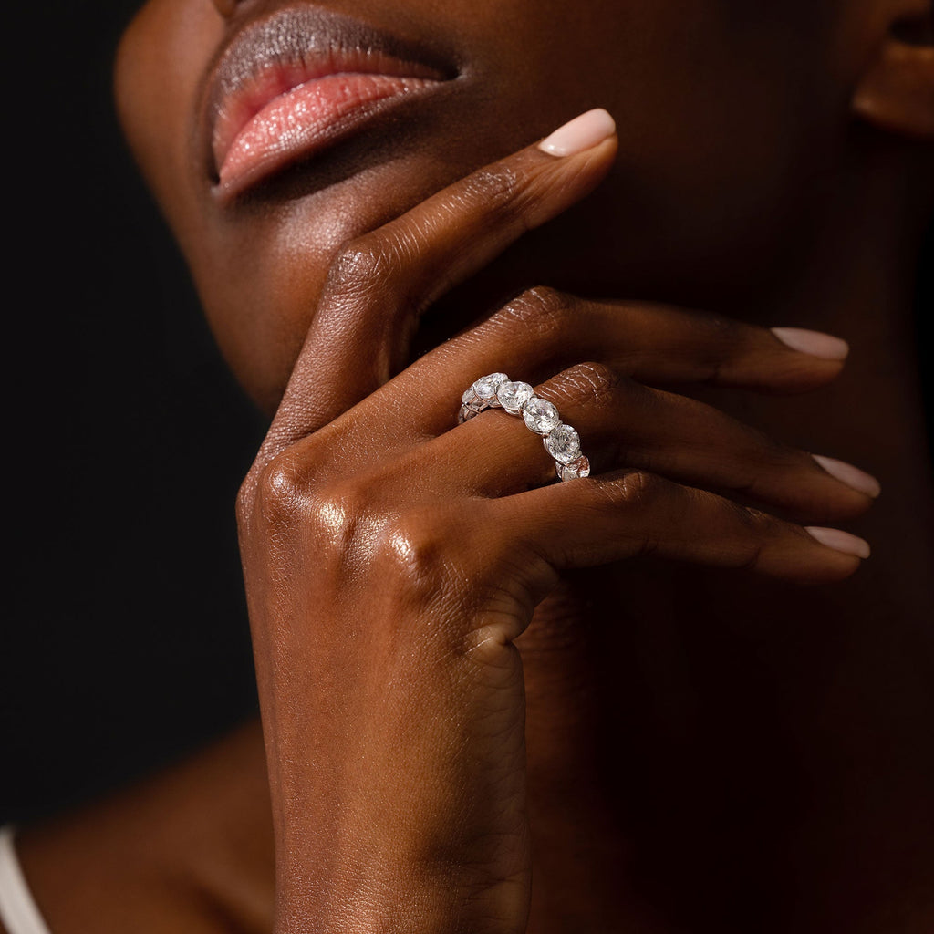 Olivia Large Round Brilliant Lab Diamond Eternity Band