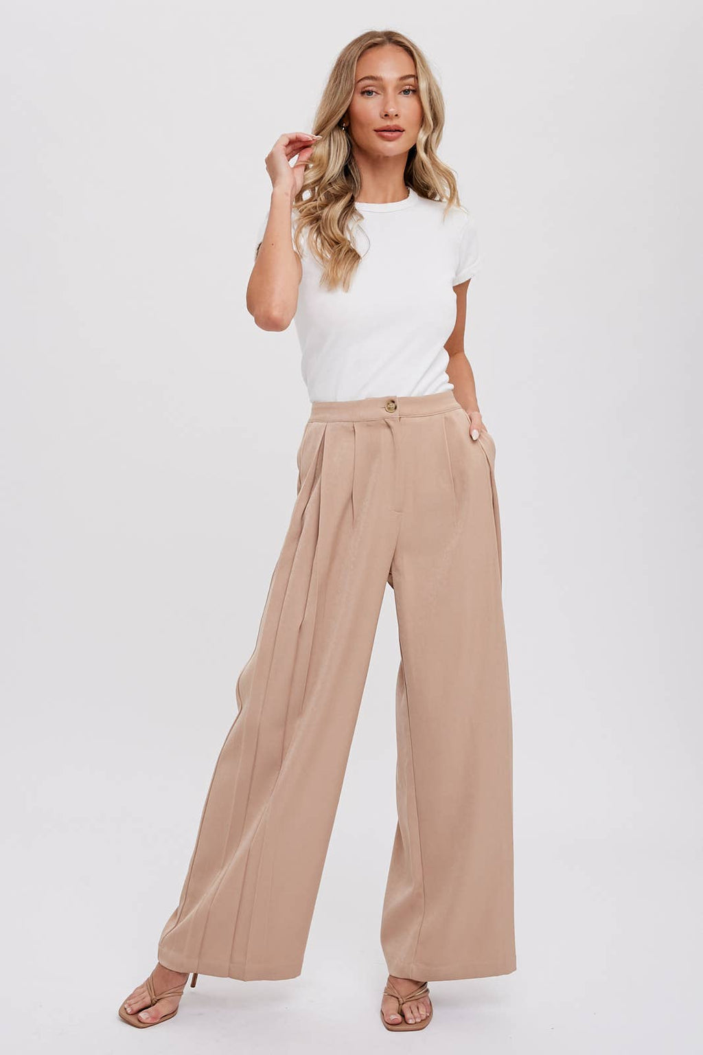 Evelyn Pintuck Pants