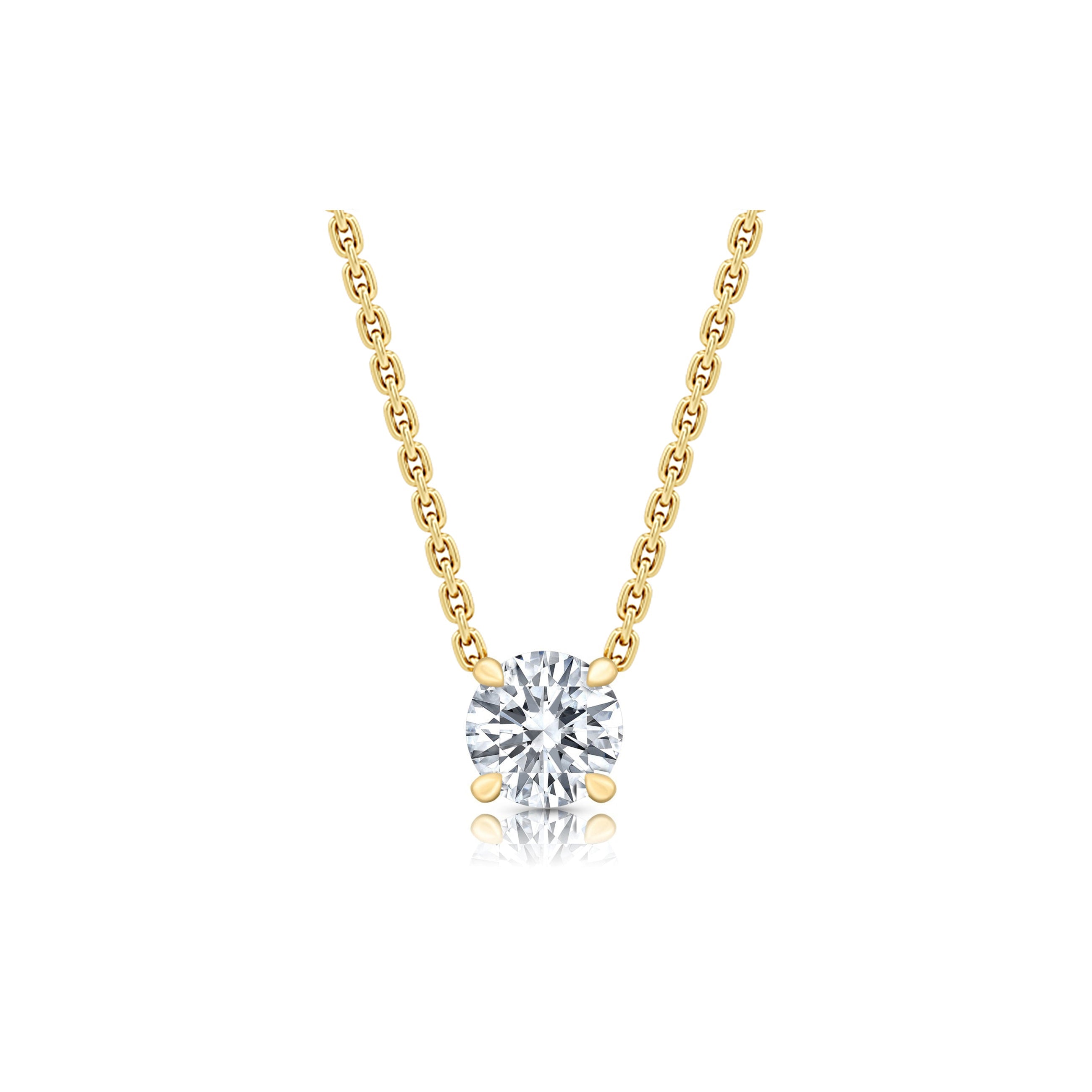 Chelsea Lab Diamond Round Brilliant Pendant