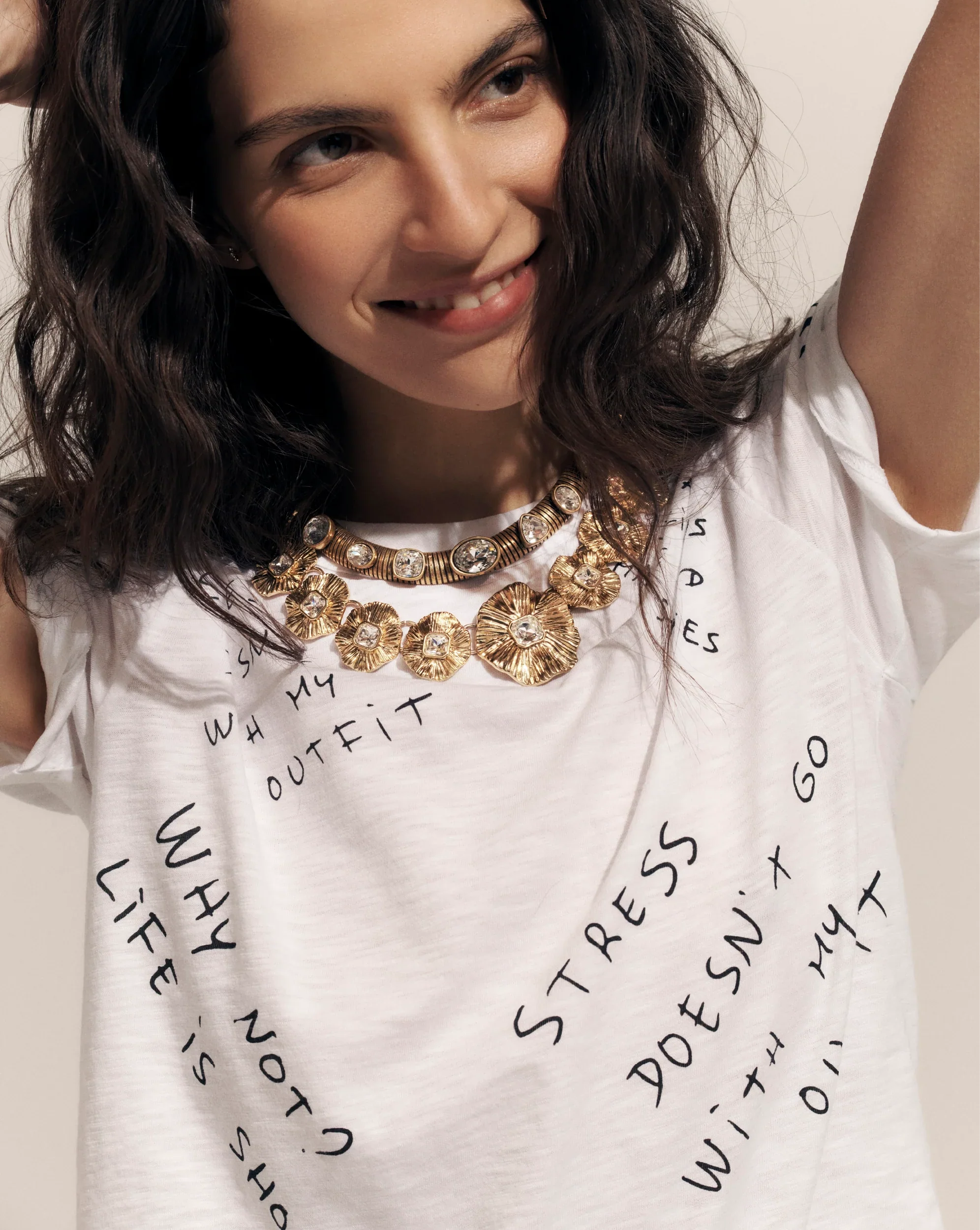 Carla Printed Crewneck T-Shirt