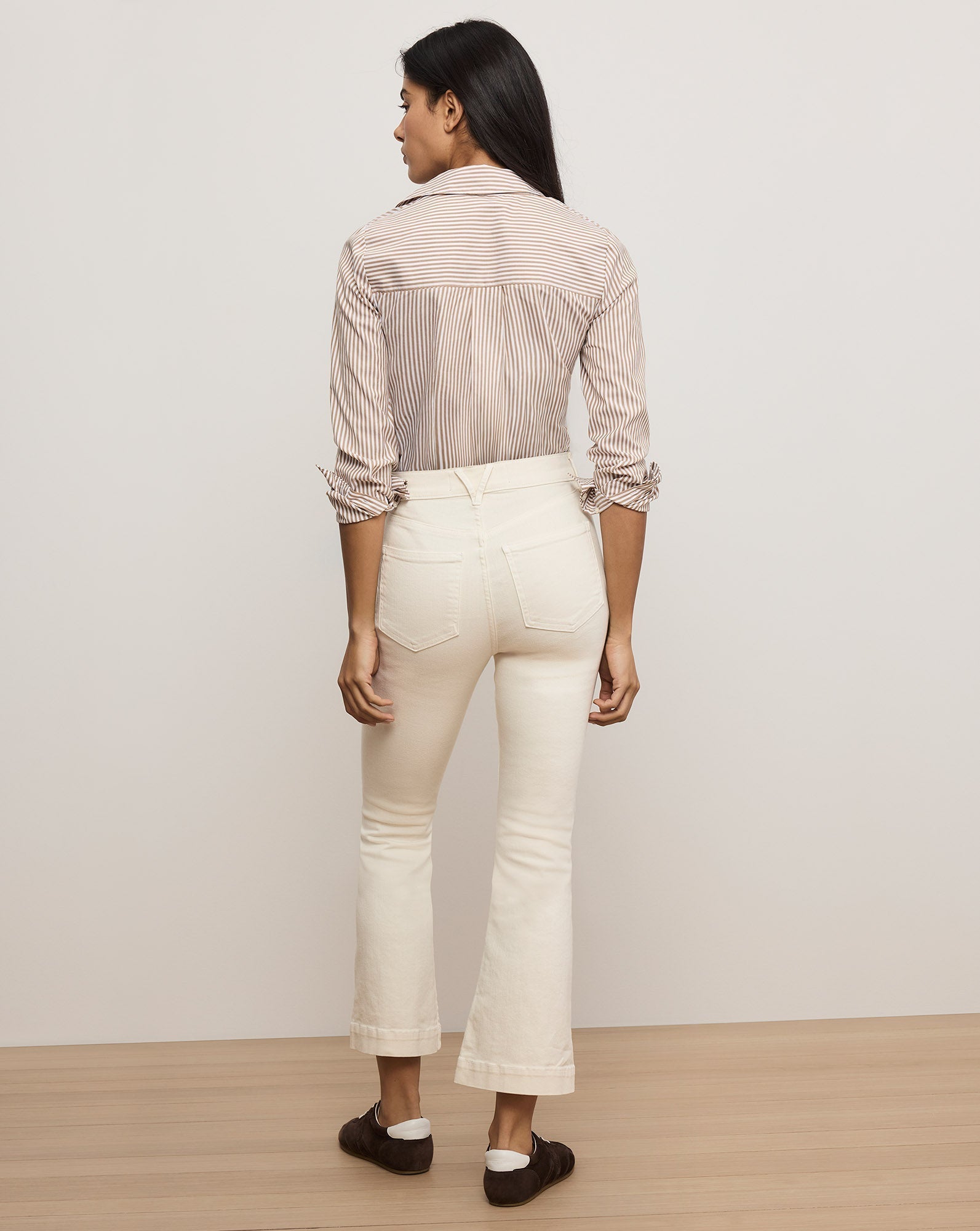 Amelia Striped Button-Down Shirt