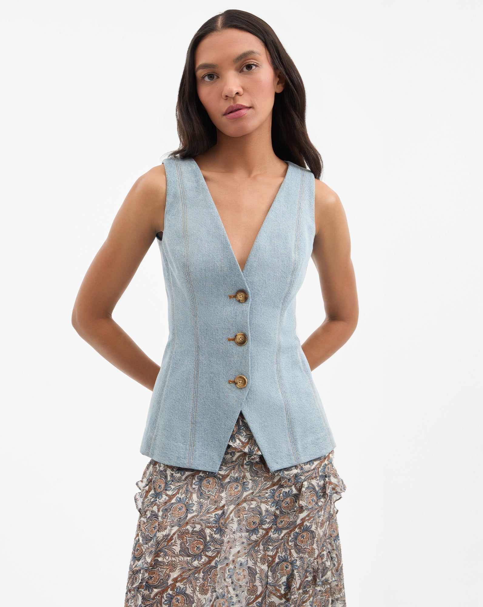 Avalina Denim Vest