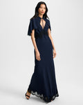 Muriel Lace-Trim Maxi Dress