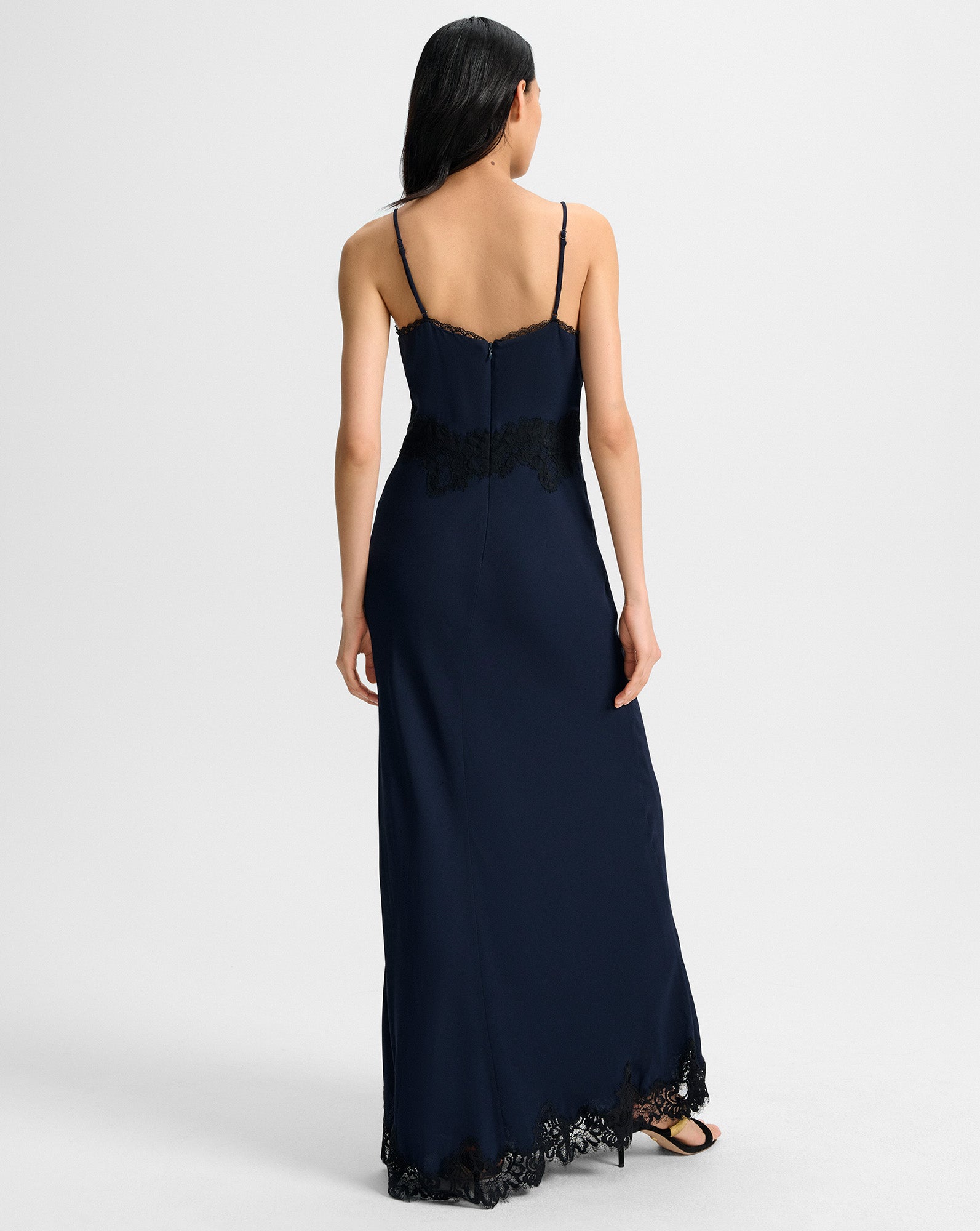 Muriel Lace-Trim Maxi Dress