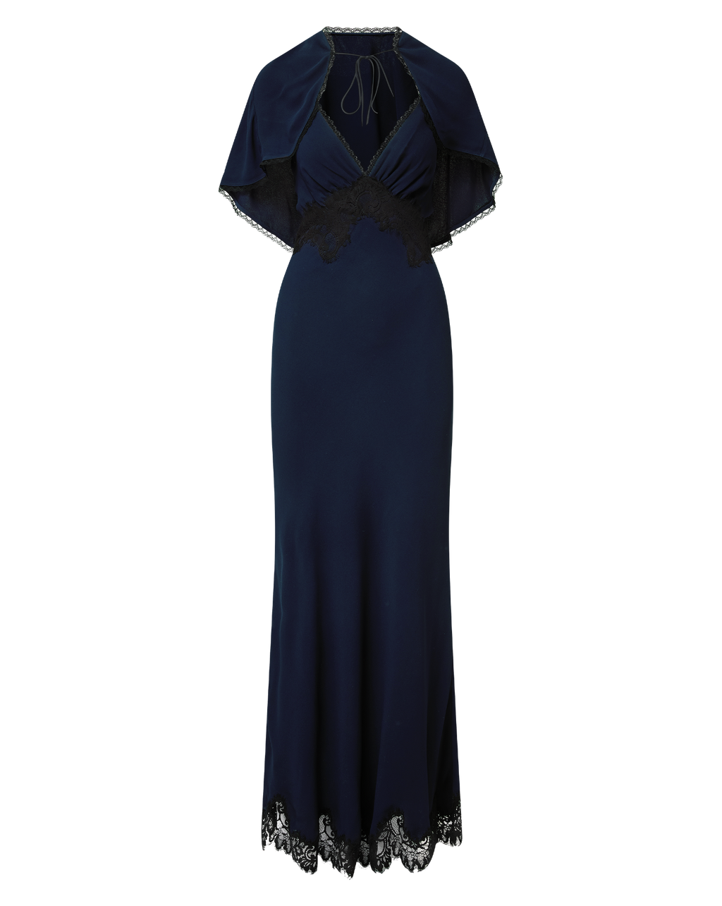 Muriel Lace-Trim Maxi Dress