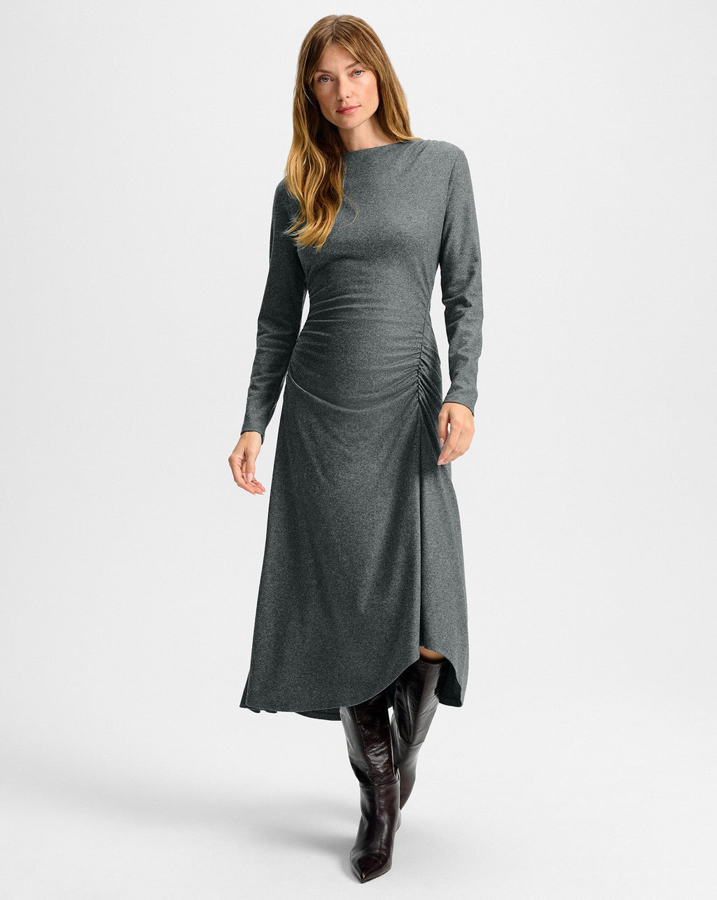 Theodora Wool Midi Dress