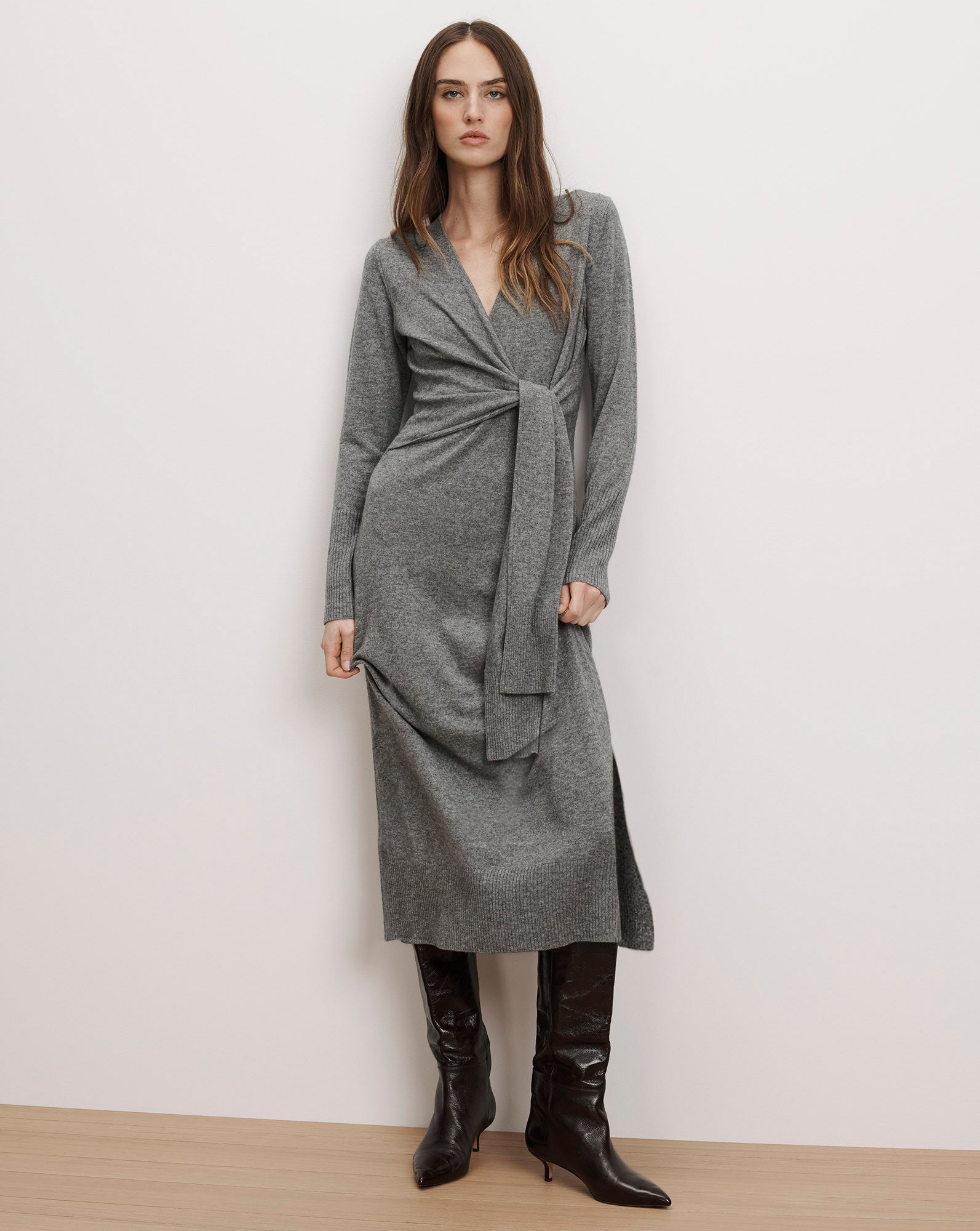 Salomez Wrap Midi Dress